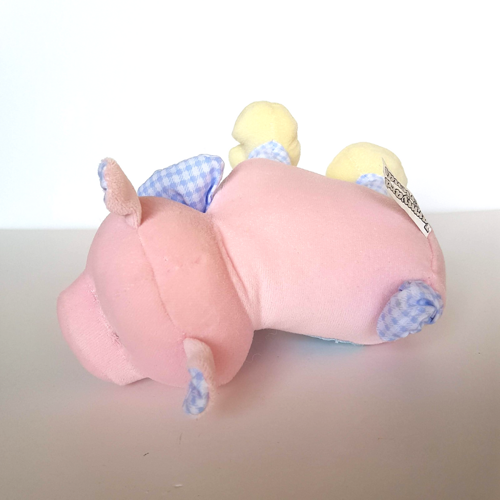 Velour FARMYARD FRIENDS PIG Vintage Plush Stuffed Animal Farm Piglet Soft Toy6
