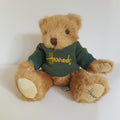 Harrods TEDDY BEAR Green Sweater 25cm Plush Soft Toy Stuffed Toy Collectible0