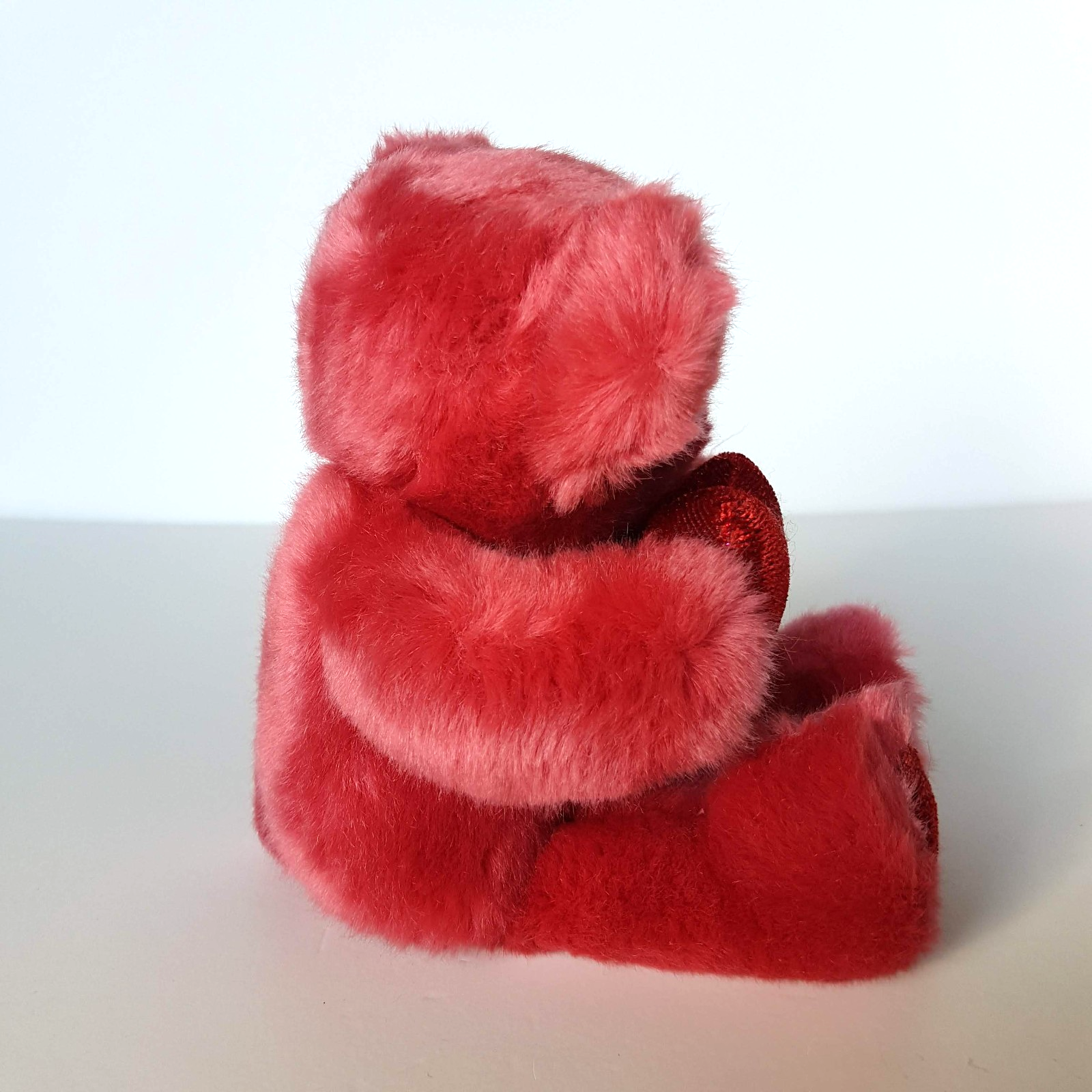 Russ RUBY LOVE HEART BEAR Glitter Plush 21cm Stuffed Animal Soft Toy Pink Red2