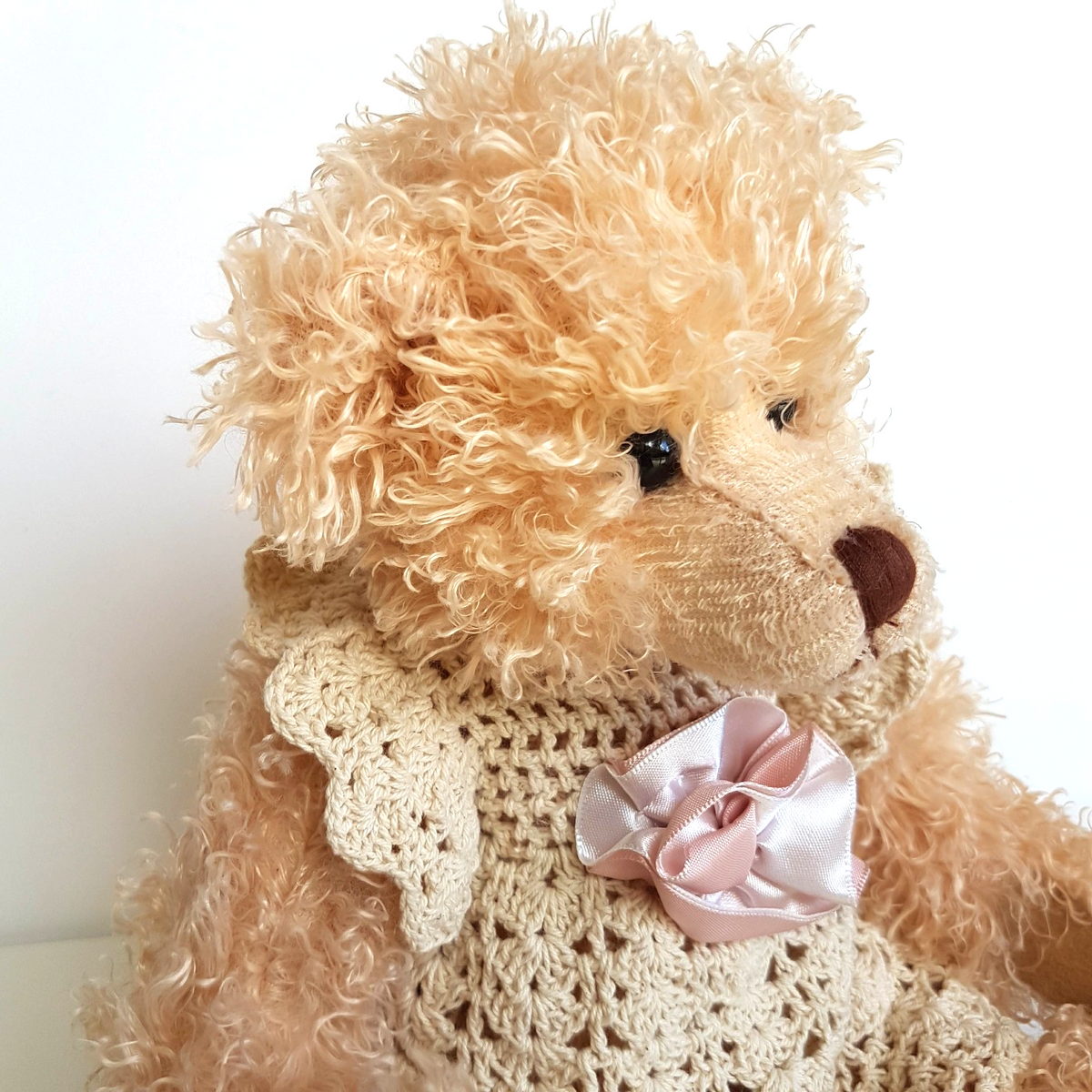 Settler Bears LACE ROSE TEDDY Bear 33cm Plush JOINTED Soft Toy Stuffed Animal1