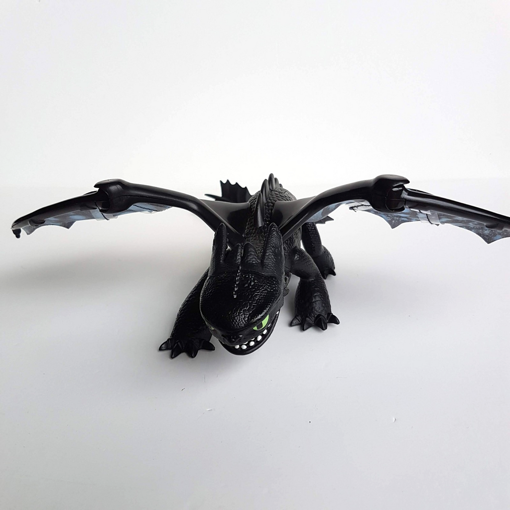 How To Train Your Dragon TOOTHLESS Light Sound Action Figure WORKS Dragon Toy3