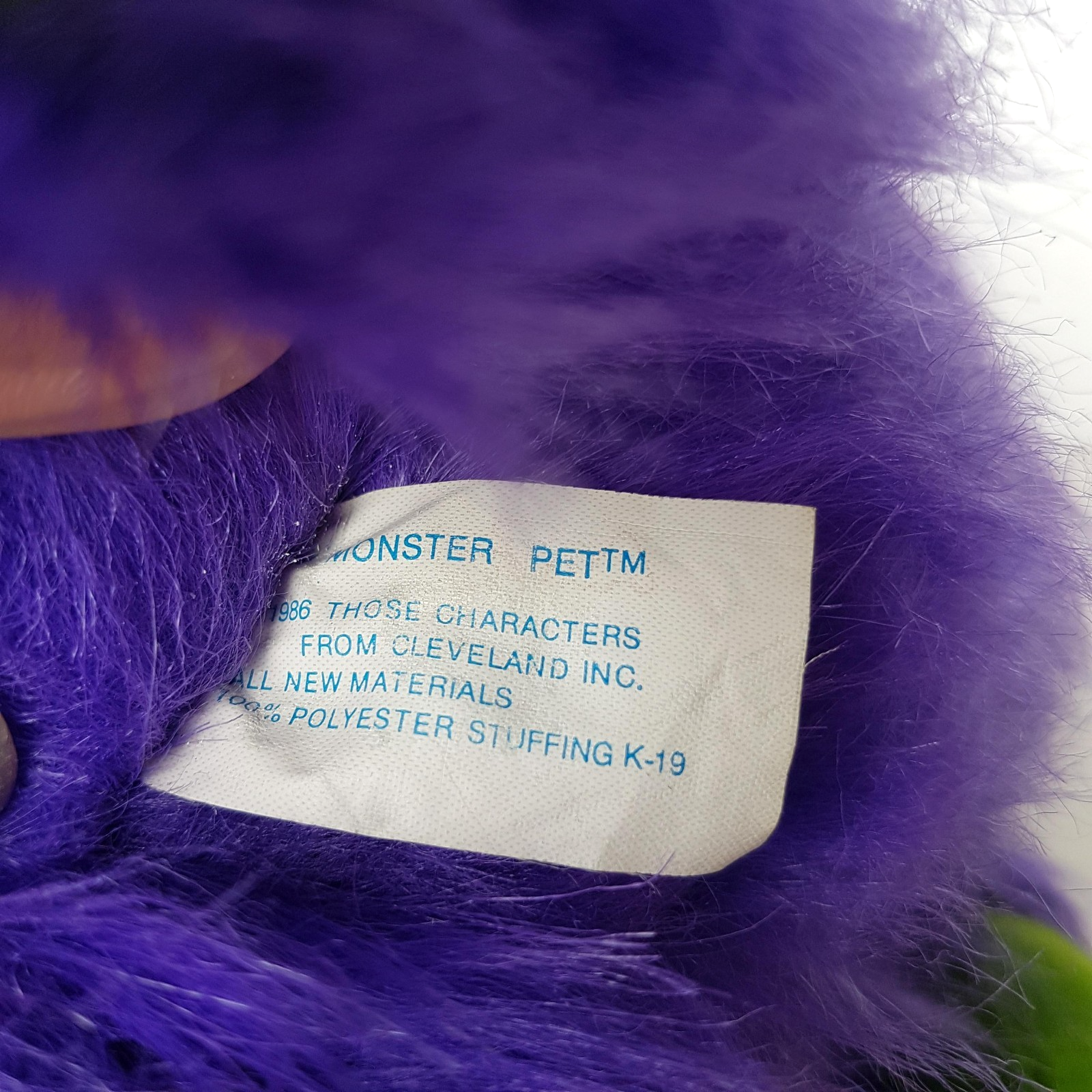 VTG My Pet Monster RARK 1986 Plush Puppet Stuffed AMTOY Soft Toy NO HANDCUFFS16