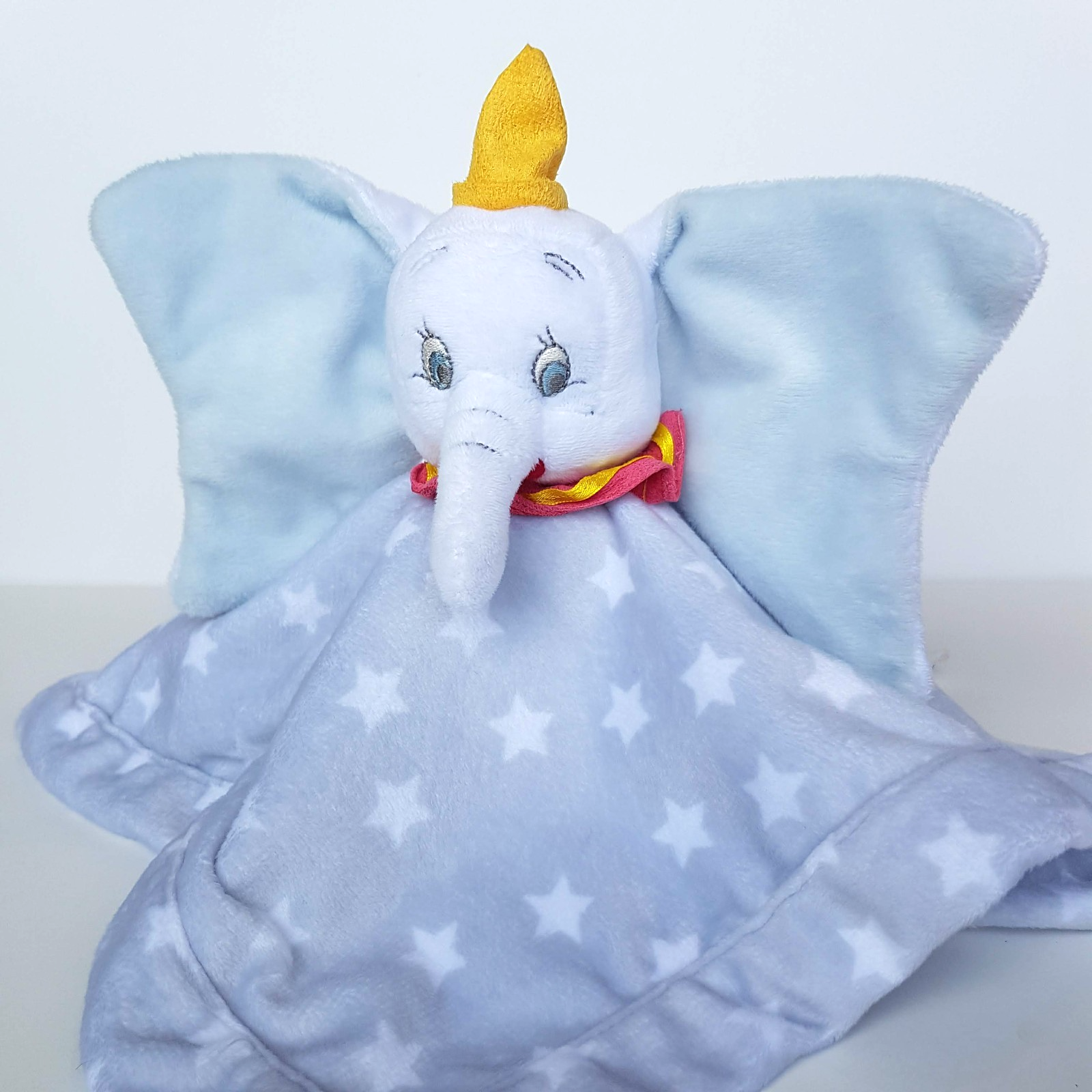Disney DUMBO ELEPHANT Baby Lovey Comforter Security Blanket Soft Toy Crinkle Ear1