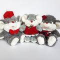 VTG Commonwealth CHRISTMAS MOUSE FAMILY Decoration Plush Soft Toy Stuffed Animal0