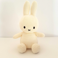 MIFFY Nijntje Corduroy Bunny Rabbit Plush Cream 9.5” Stuffed Animal Soft Toy0