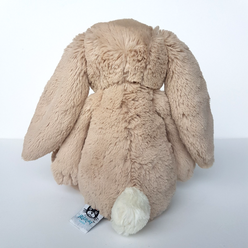 Jellycat BEIGE BASHFUL BUNNY Medium 12" Rabbit Plush Stuffed Animal Soft Toy5
