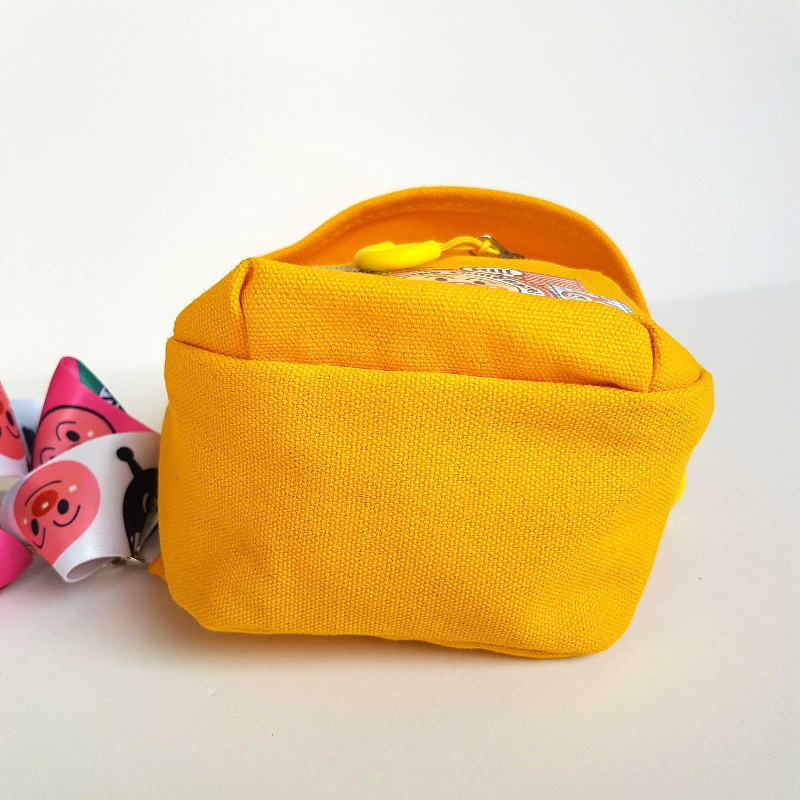 Japan ANPANMAN Yellow Chest Purse BAG Crossbody Small Adjustable Strap Cartoon11