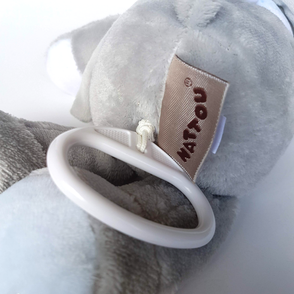 Nattou Plush DOG MUSIC BOX Lovey Comforter Sleep Stuffed Animal Soft Toy Blue6