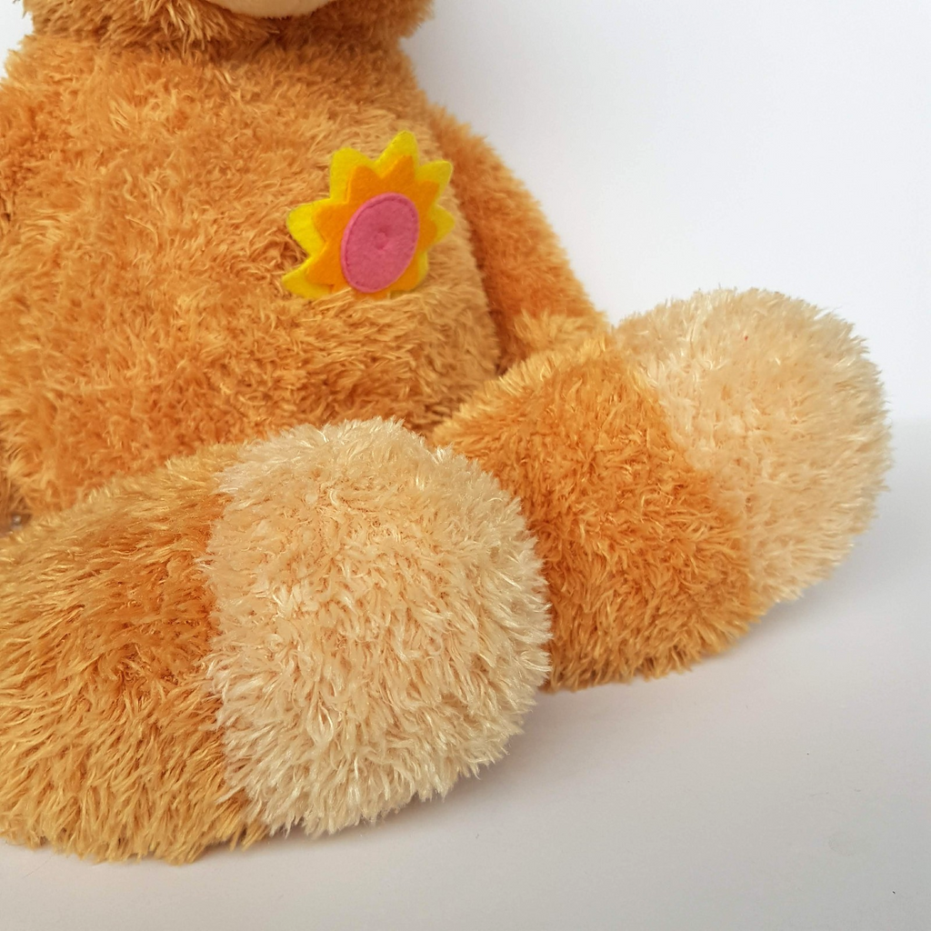 Large Nici ORANGE TEDDY BEAR 52cm Plush Floppy Soft Toy Flower Stuffed Animal3
