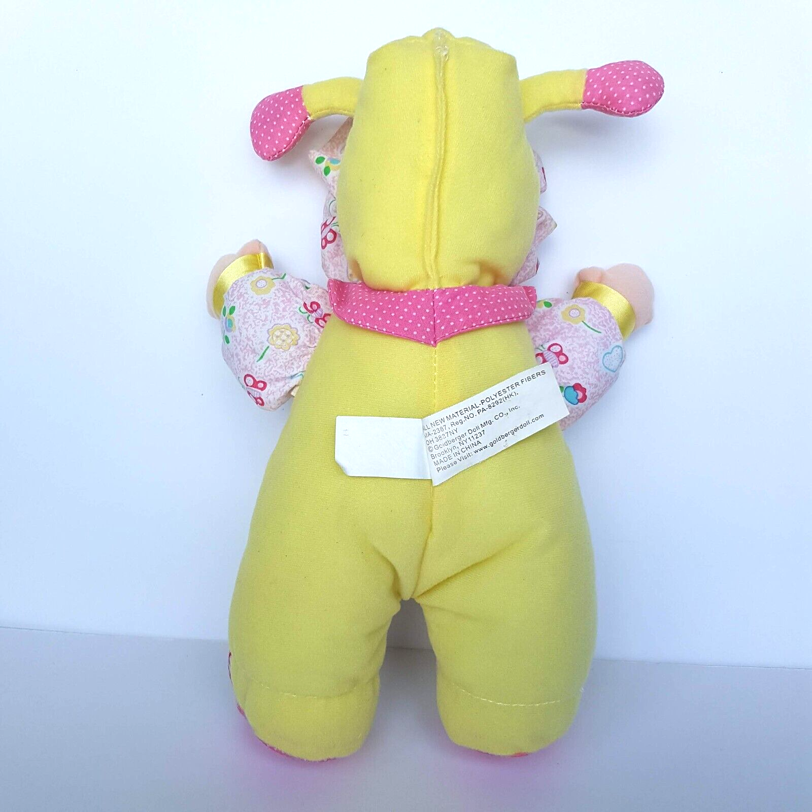 Goldberger LOVE BUG Doll 11” Pastel Baby Vinyl Face Cuddle Lovey Sleep Kids Toy10