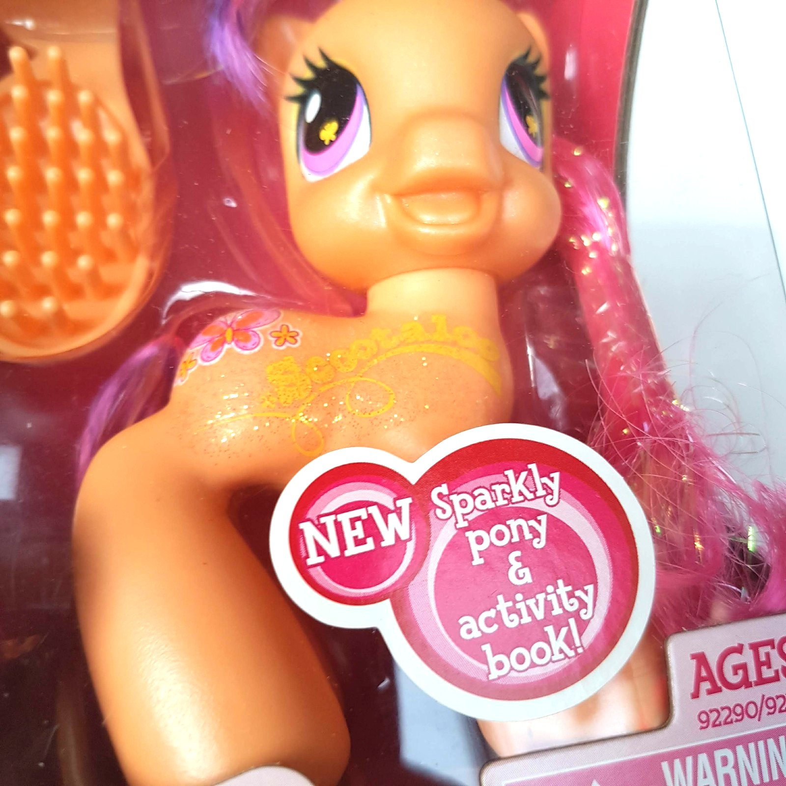 My Little Pony G3.5 SCOOTALOO Horse 2009 Sparkly Glitter Unopened Boxed Pony Toy8