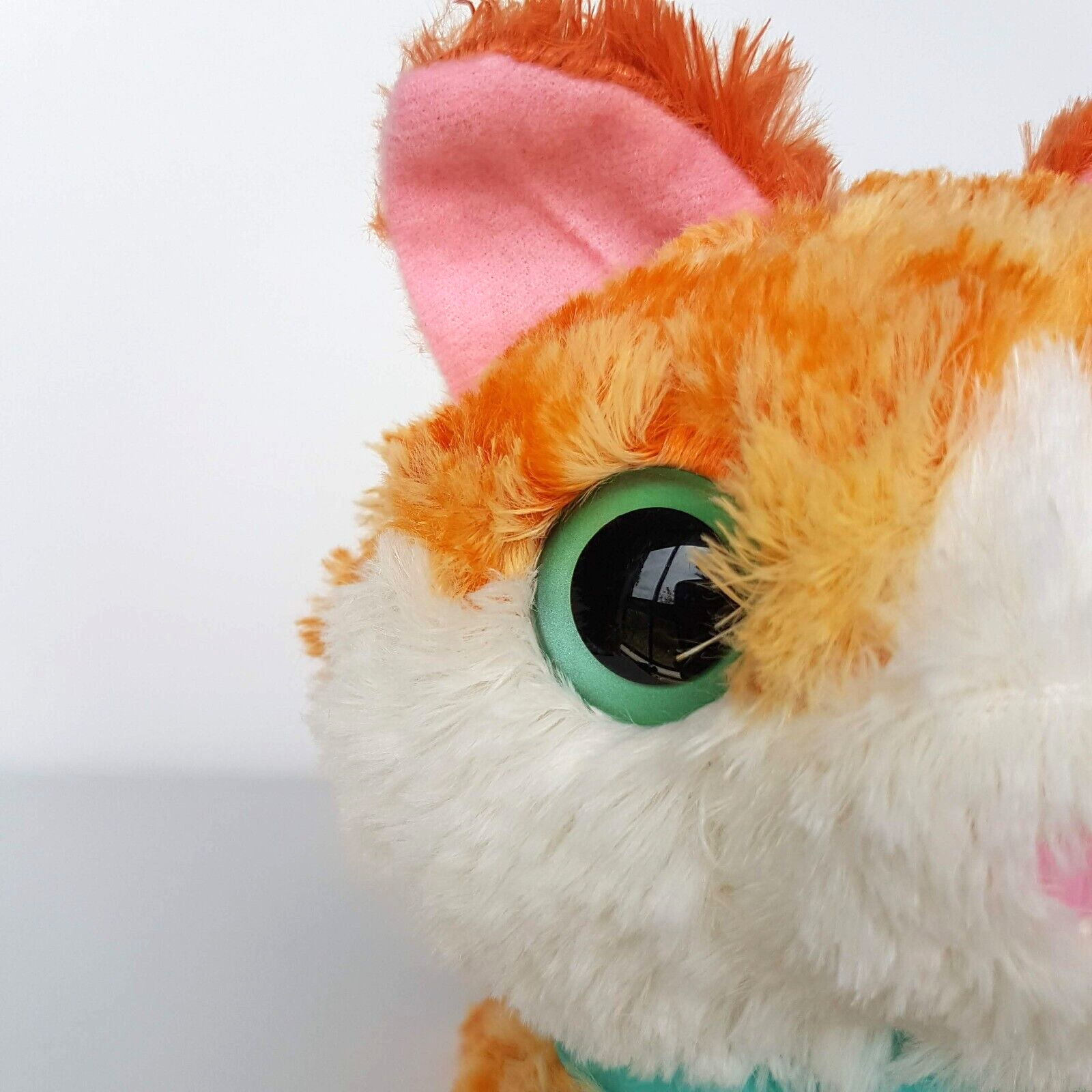 Scruff A Luvs GINGER CAT Collar Plush Orange White Stuffed Animal Soft Toy Moose3