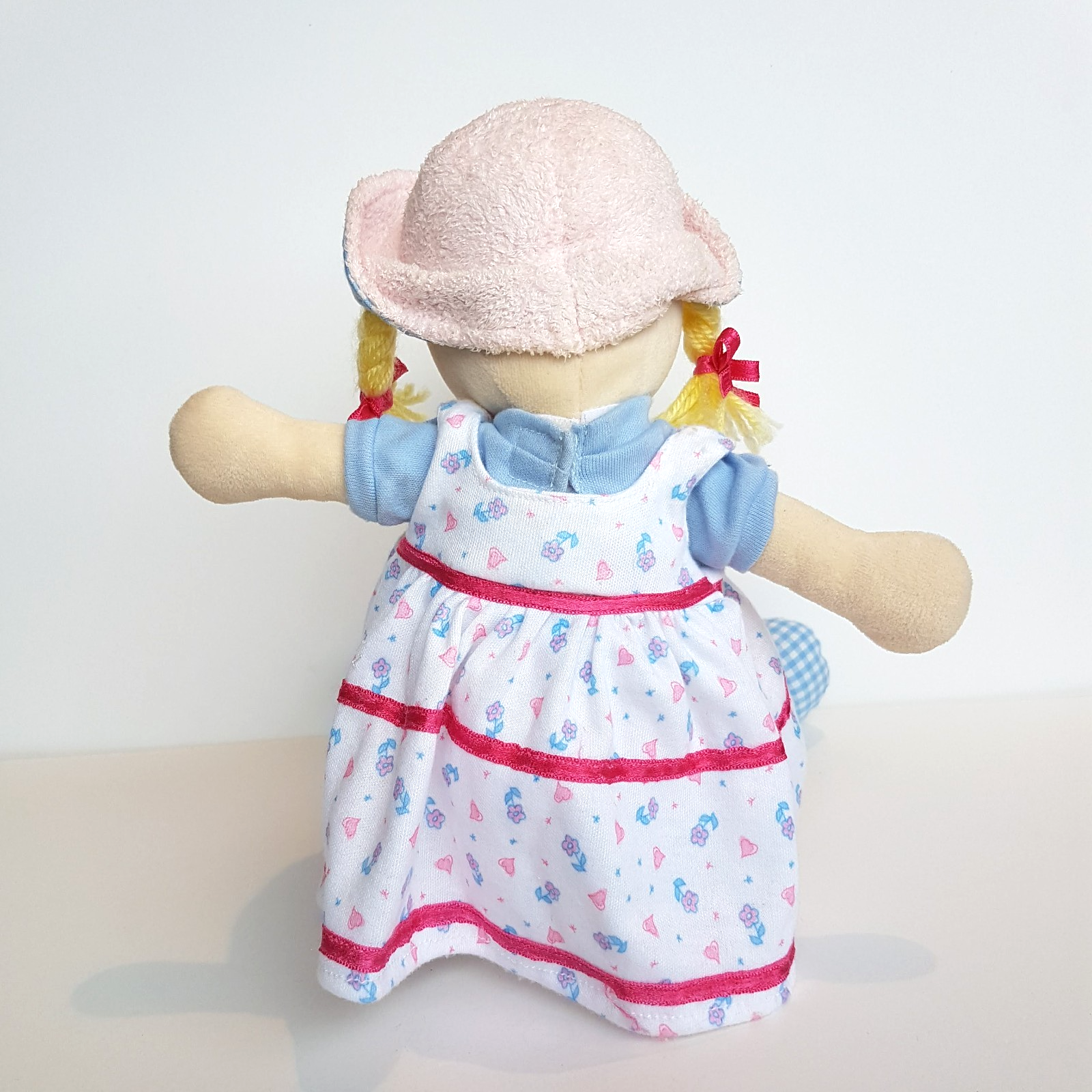 RARE Happy Star VELOUR BABY DOLL Terry Towel Fabric Rag Doll Soft Toy 37cm Cute9