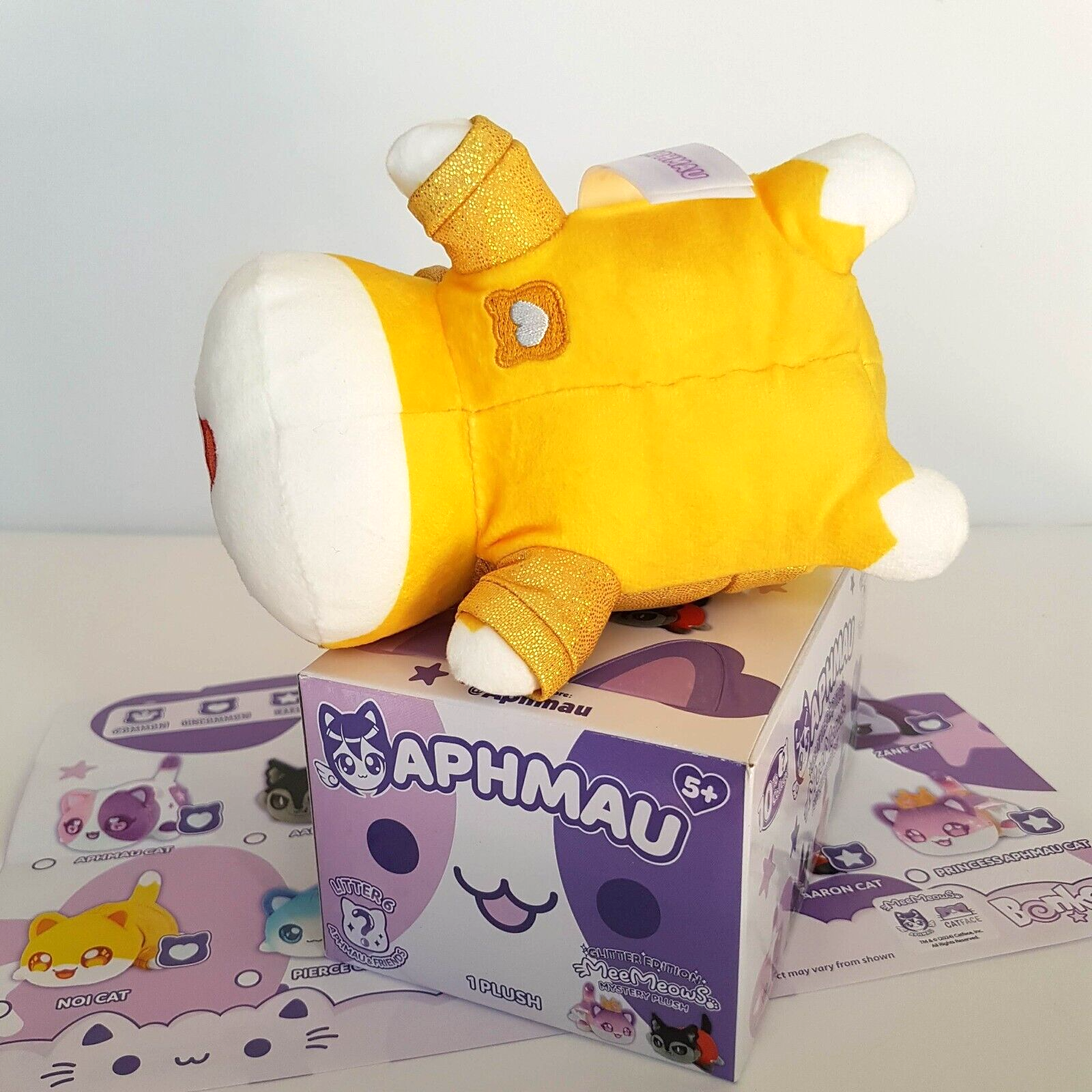 Aphmau MeeMeows NOI CAT Mystery Plush Glitter Edition Stuffed Animal BOX & FLIER6