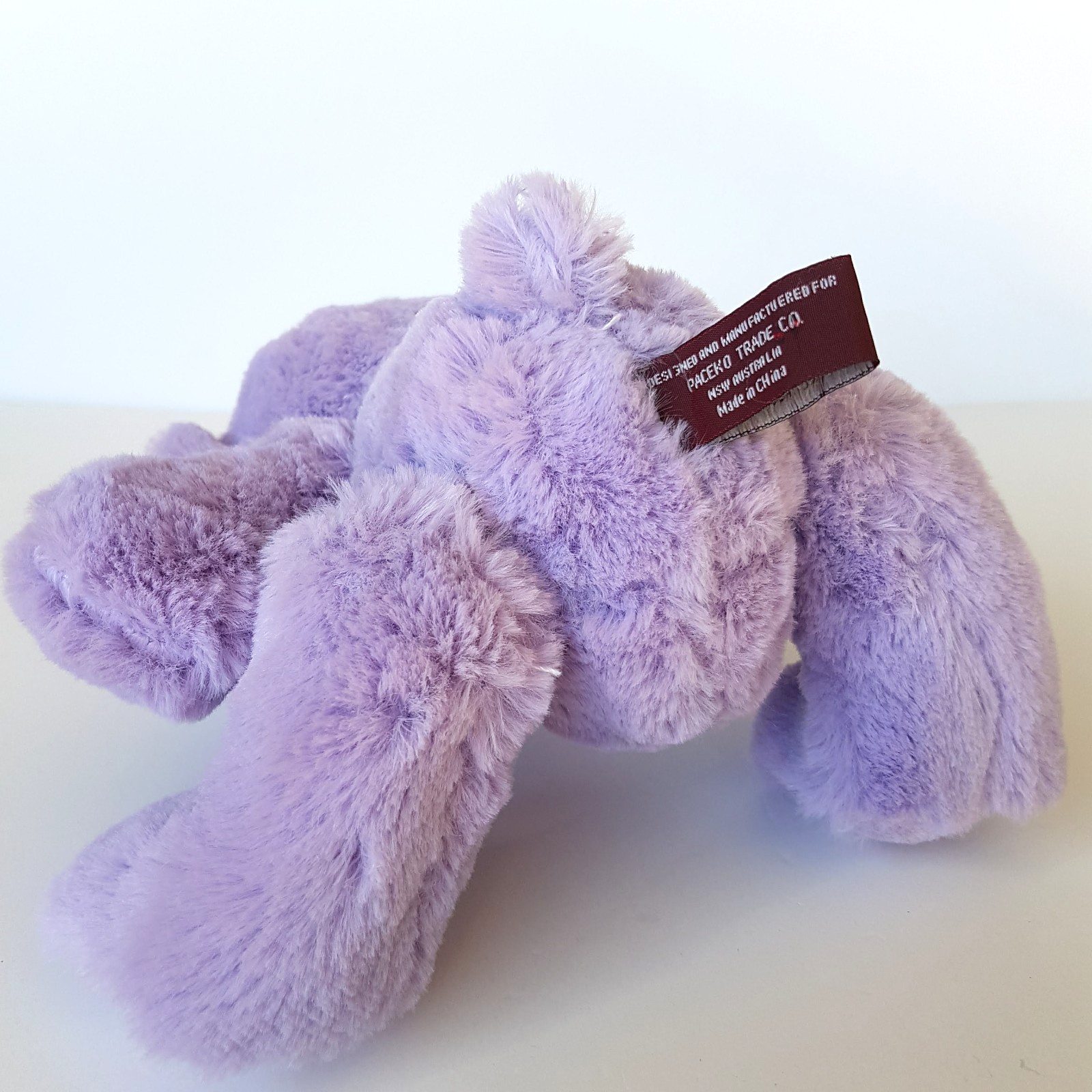 Paceko PURPLE TEDDY BEAR Pastel 19cm Stuffed Animal Soft Toy Bow Pretty Bear7