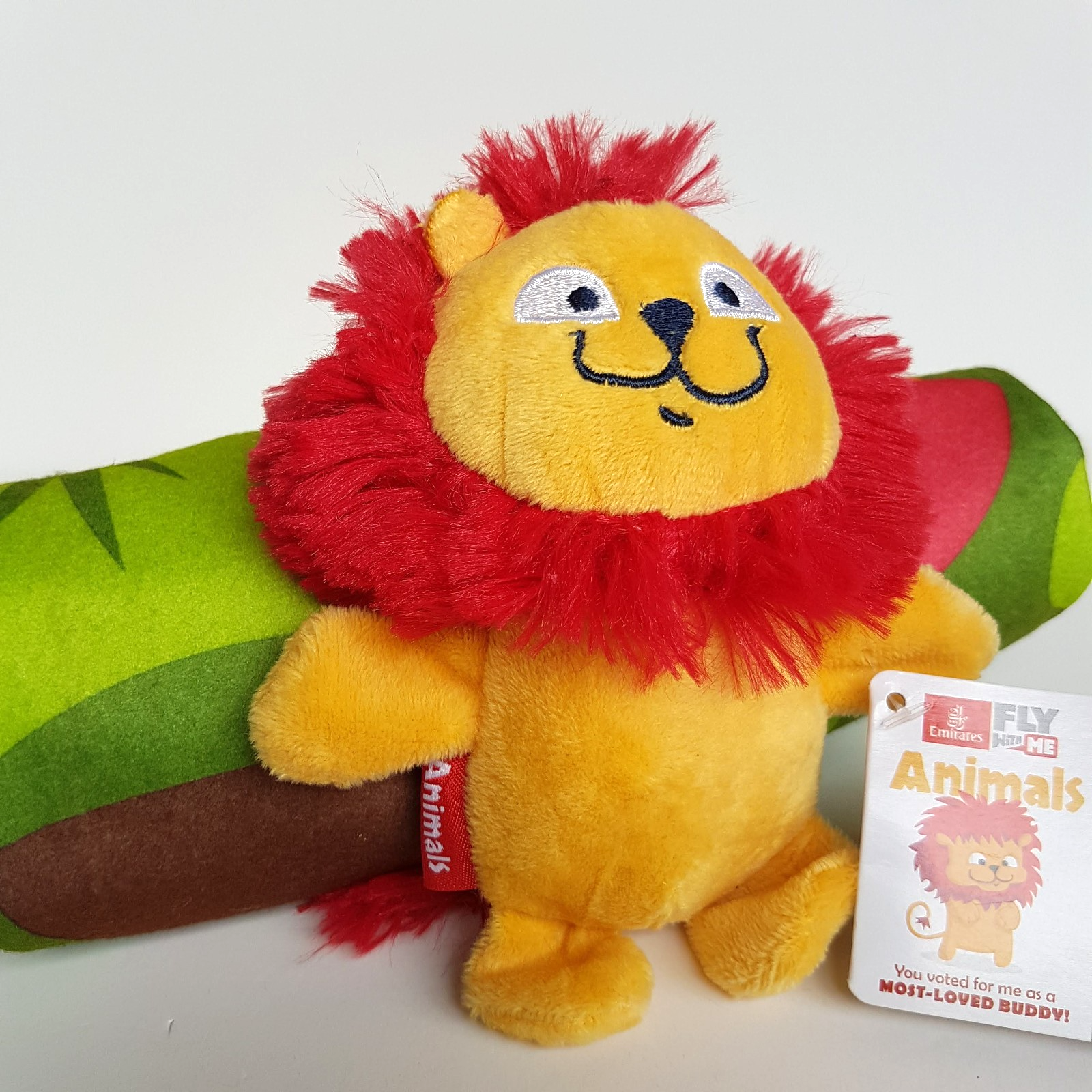 Emirates FLY WITH ME LION Plush Blanket TAG Kids Airline Stuffed Animal Soft Toy3