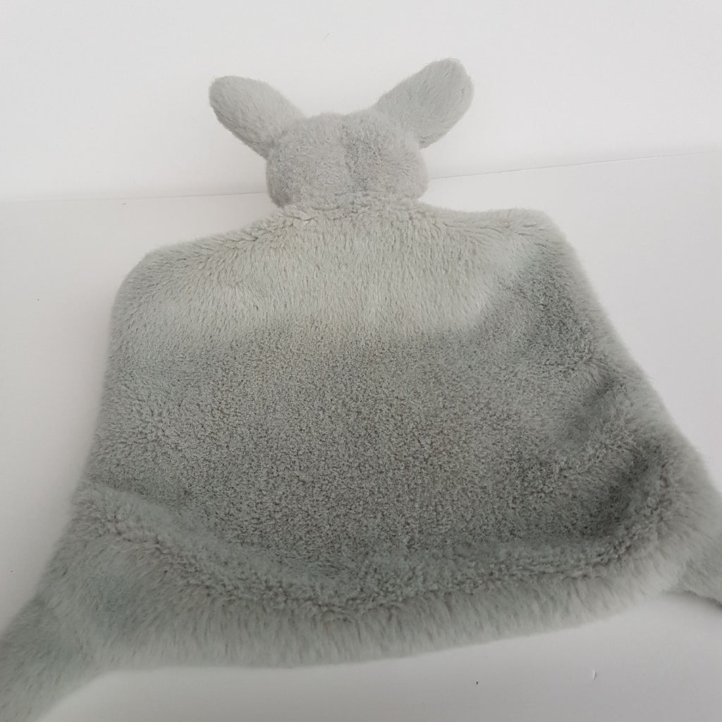 Annabel Trends GREY BUNNY LOVEY Rabbit Baby Comforter Security Blanket Soft Toy6