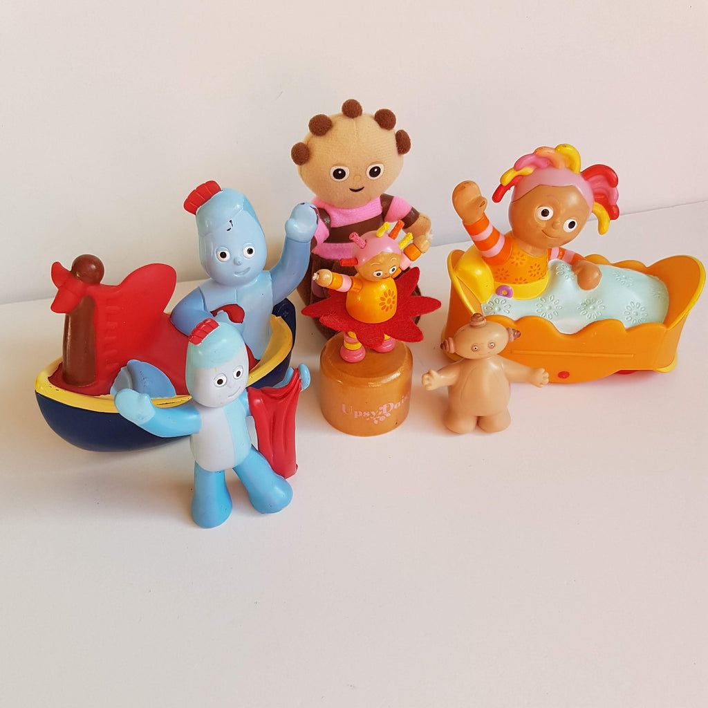 IN THE NIGHT GARDEN Figures LOT Igglepiggle Upsy Daisy Makka Pakka Push Toy1