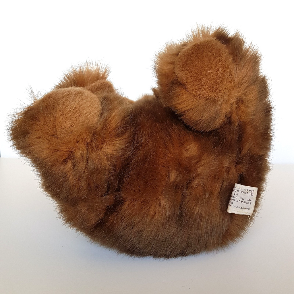 VTG Gina Toys TEDDY BEAR 29cm Stuffed Animal Bow Soft Toy Collectible Bear Cute10