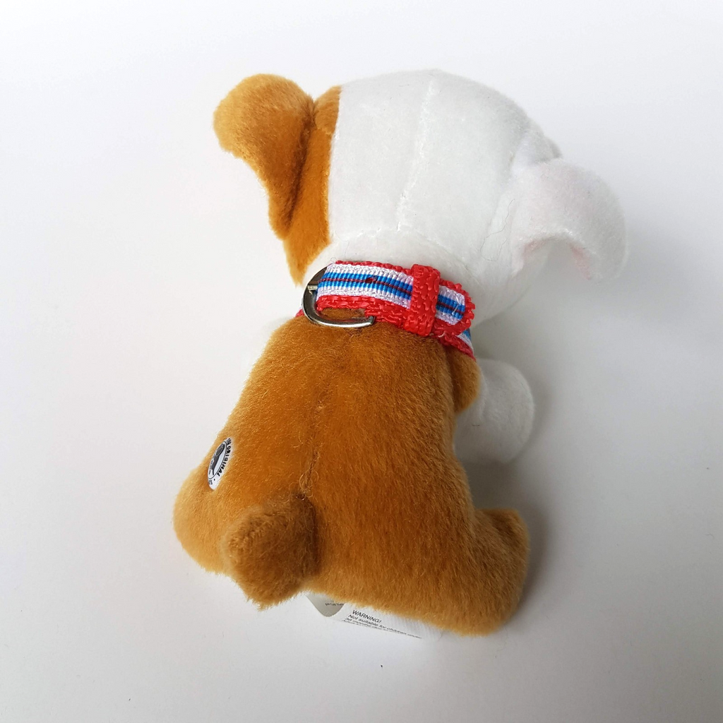 ARTLIST The DOG Collection BULLDOG Plush Soft Toy Stuffed Animal Cute Pet Collar4
