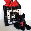 Harrods BLACK SCOTTISH TERRIER Dog Plush & Tote Bag Collectible Soft Toy Animal0