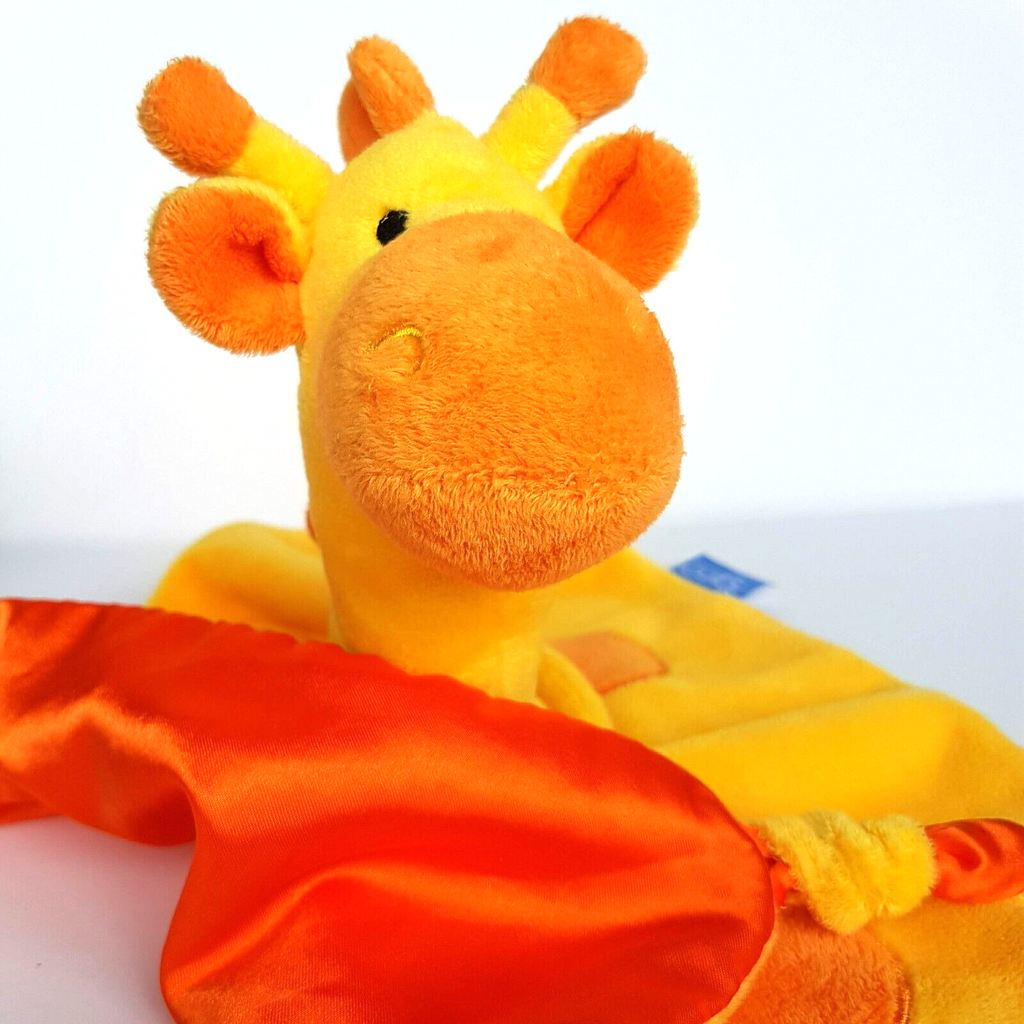 Gro YELLOW GIRAFFE Baby Lovey Security Blanket Comforter Sleep Soft Toy Animal5