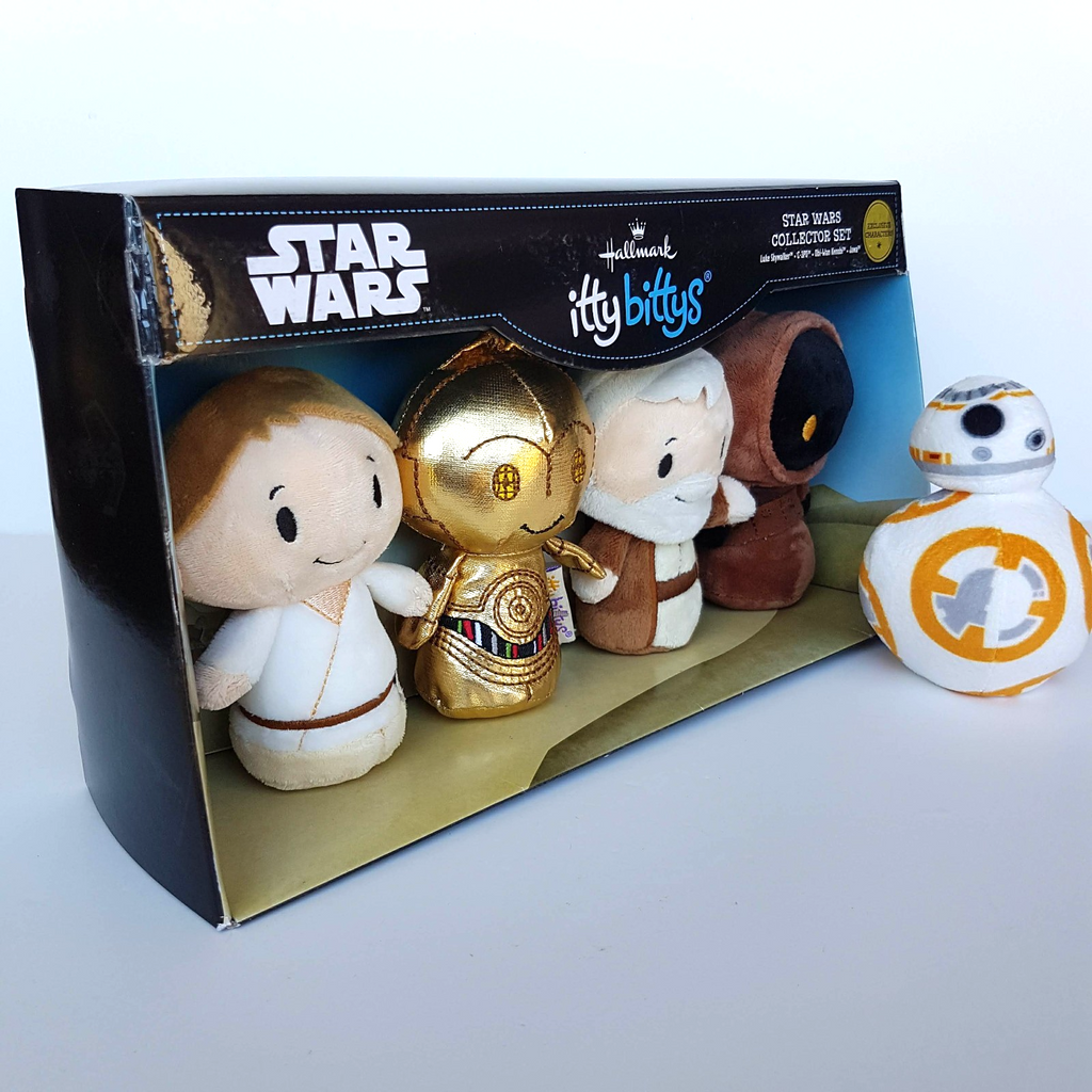 Itty Bittys STAR WARS COLLECTOR SET Luke C 3PO Obi Wan Jawa PLUS BB 8 Soft Toy5