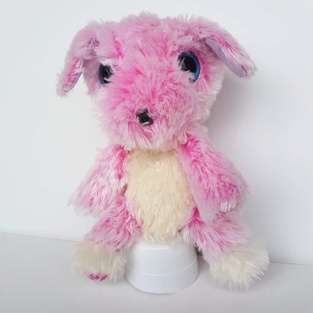 Moose SCRUFF a LUVS DOG Plush PINK PUPPY 25cm Stuffed Animal Sparkly Soft Toy3