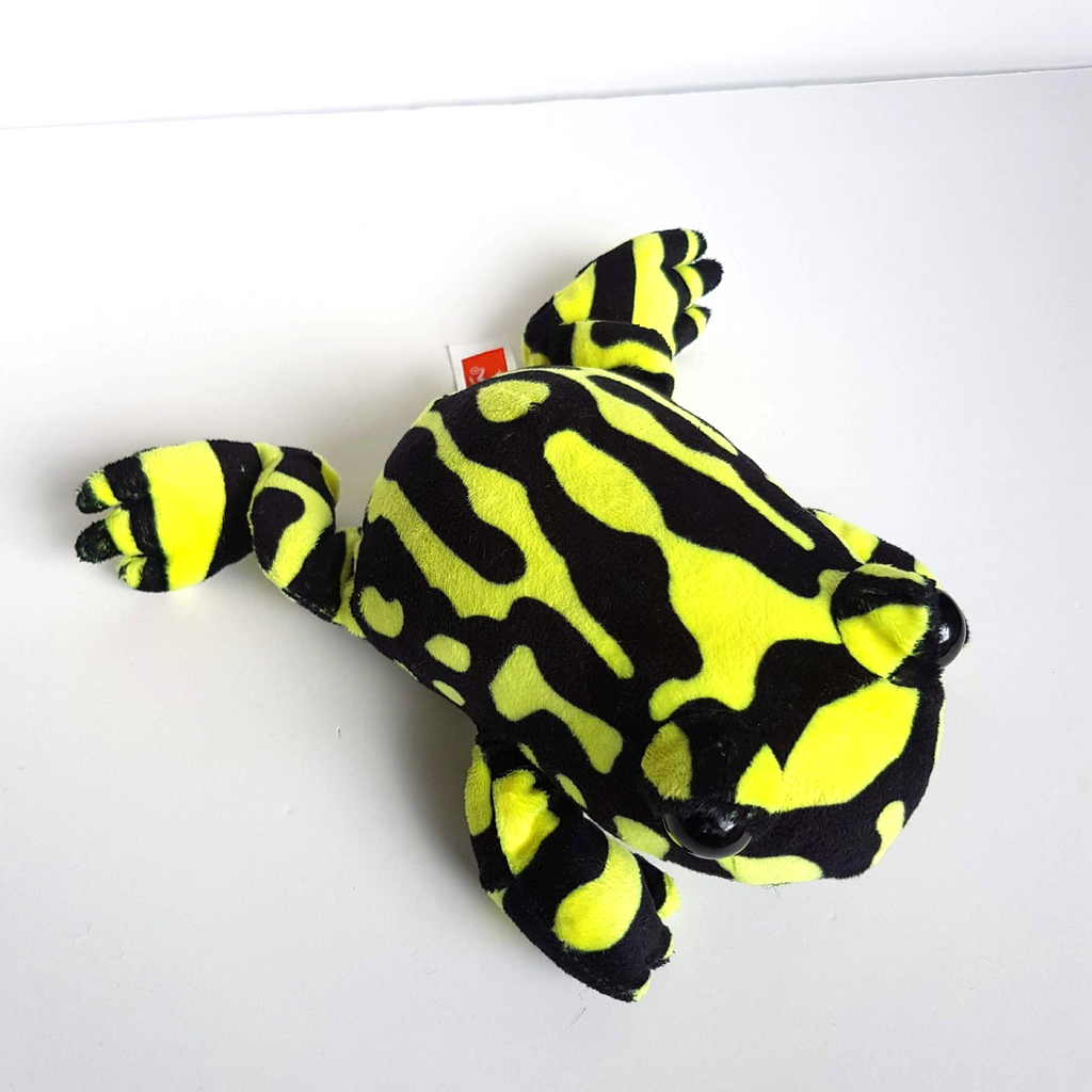 Wild Republic CORROBOREE FROG Plush Stuffed Animal Soft Toy Reptile Yellow Black3