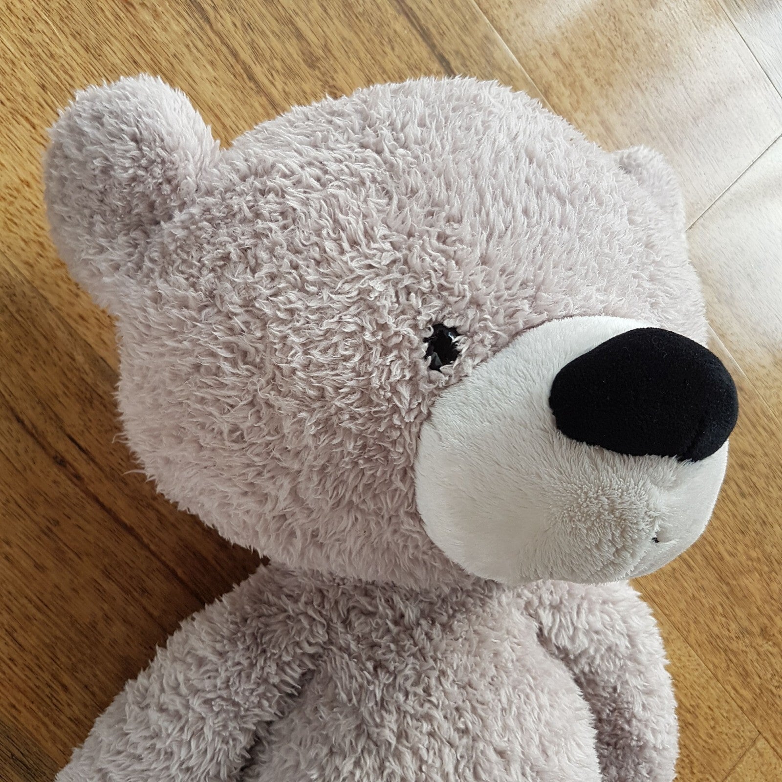 GUND JUMBO 60cm GREY FUZZY Large Gris Teddy Bear Plush Stuffed Animal Soft Toy4