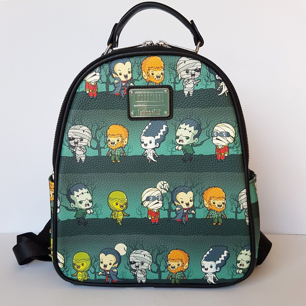 LOUNGEFLY Universal Monsters Mini BACKPACK Bag Halloween Dracula Gothic Horror0