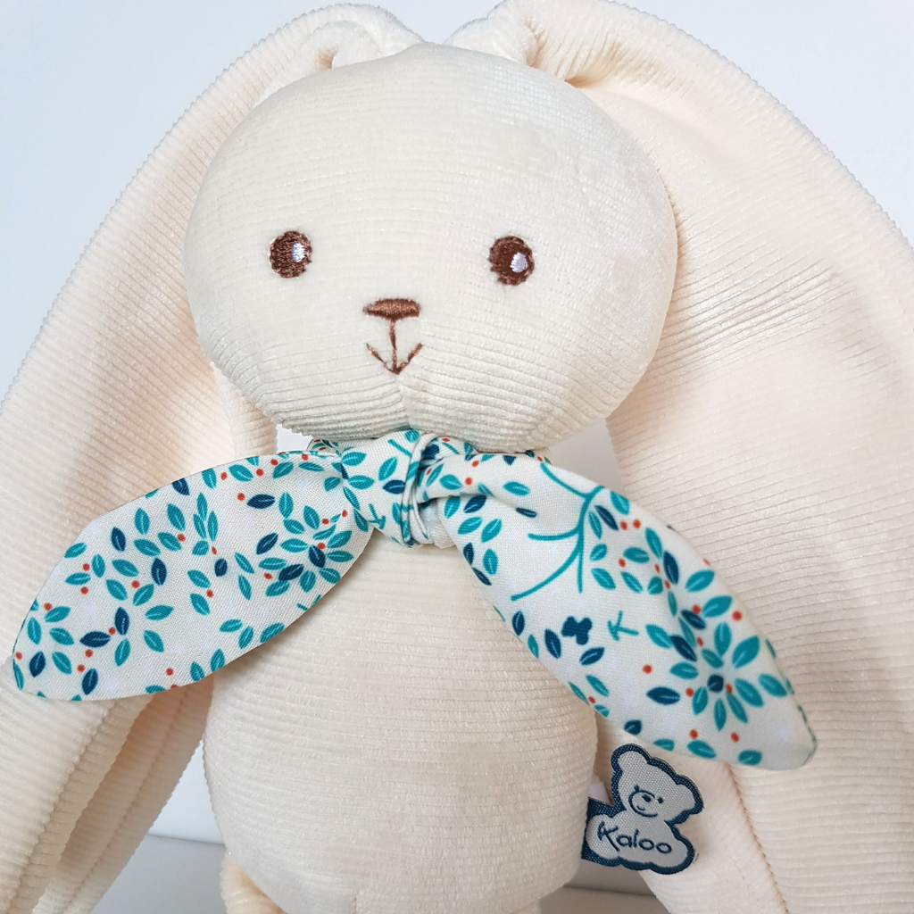KALOO Baby BUNNY RABBIT Plush 31cm Stuffed Animal Soft Toy Corduroy Cream Floppy3