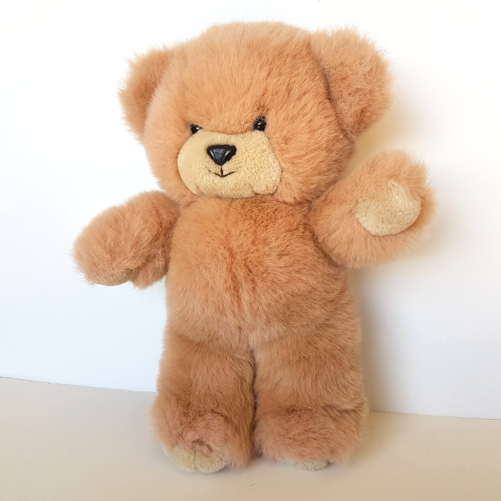 24k Polar Puff BRAD BEAR Vintage Teddy Blush Pink Plush Stuffed Animal Soft Toy2