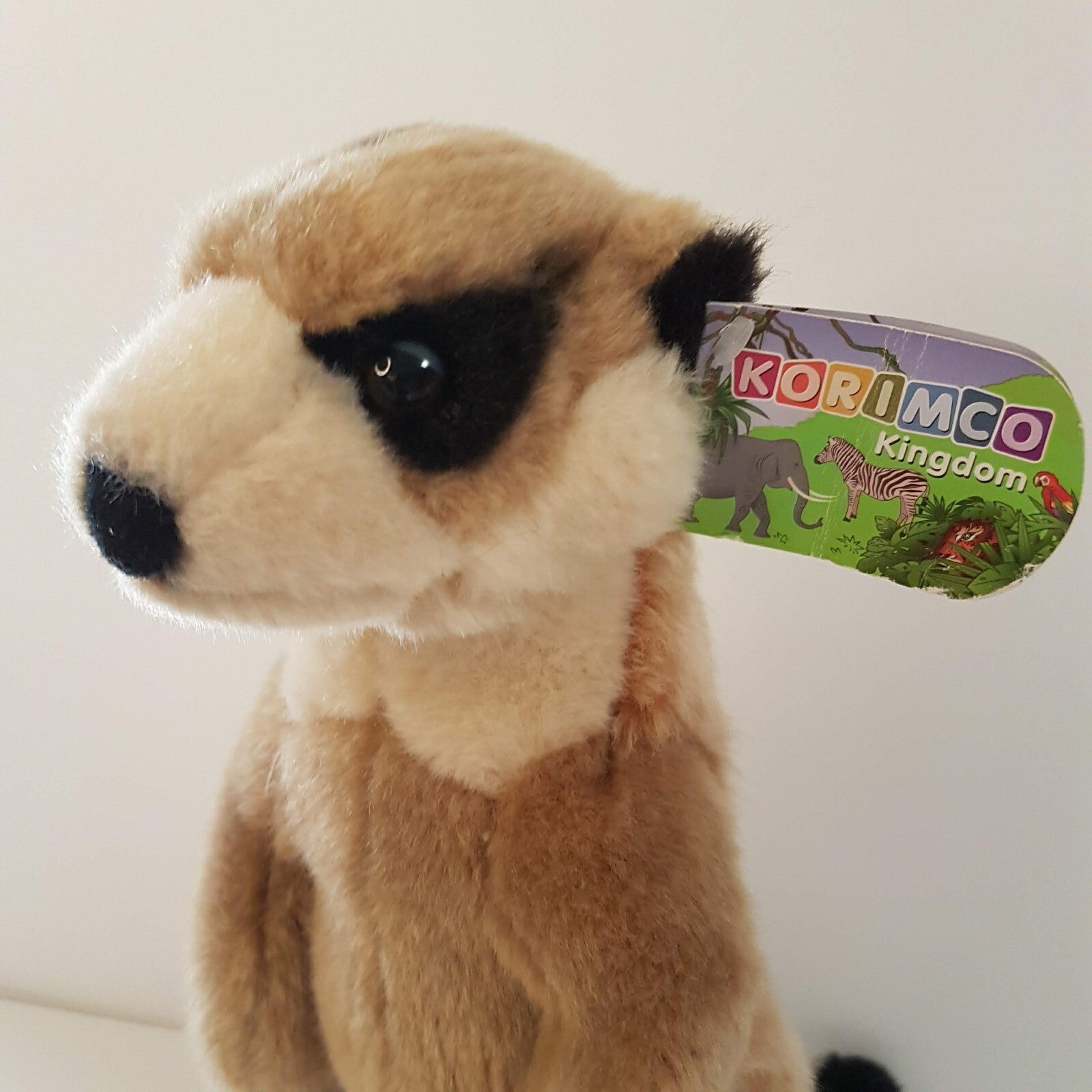 Korimco STANDING MEERKAT Plush 33cm Soft Toy Stuffed Animal Safari Zoo Animals1