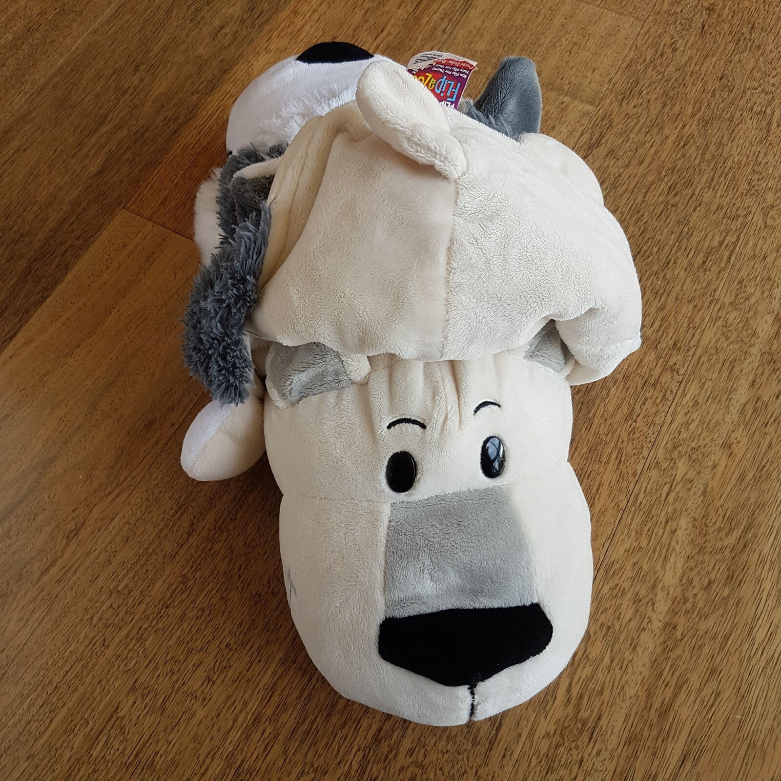 Flip a Zoo HUSKY DOG POLAR BEAR Plush 48cm Stuffed Animal Soft Toy Reversible6
