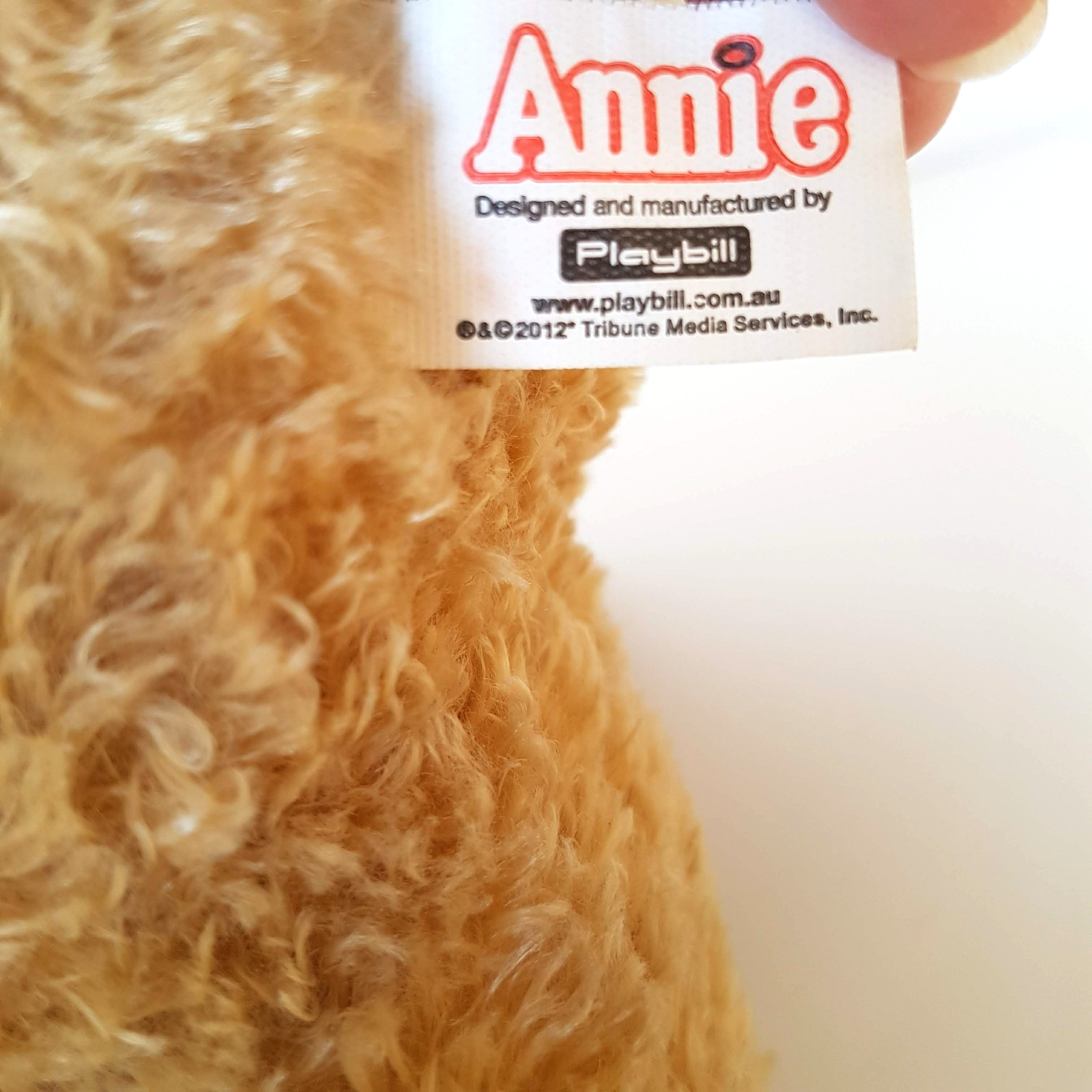 ANNIE MUSICAL SANDY Dog Plush Theatre Merchandise 2012 Soft Toy Stuffed Animal11