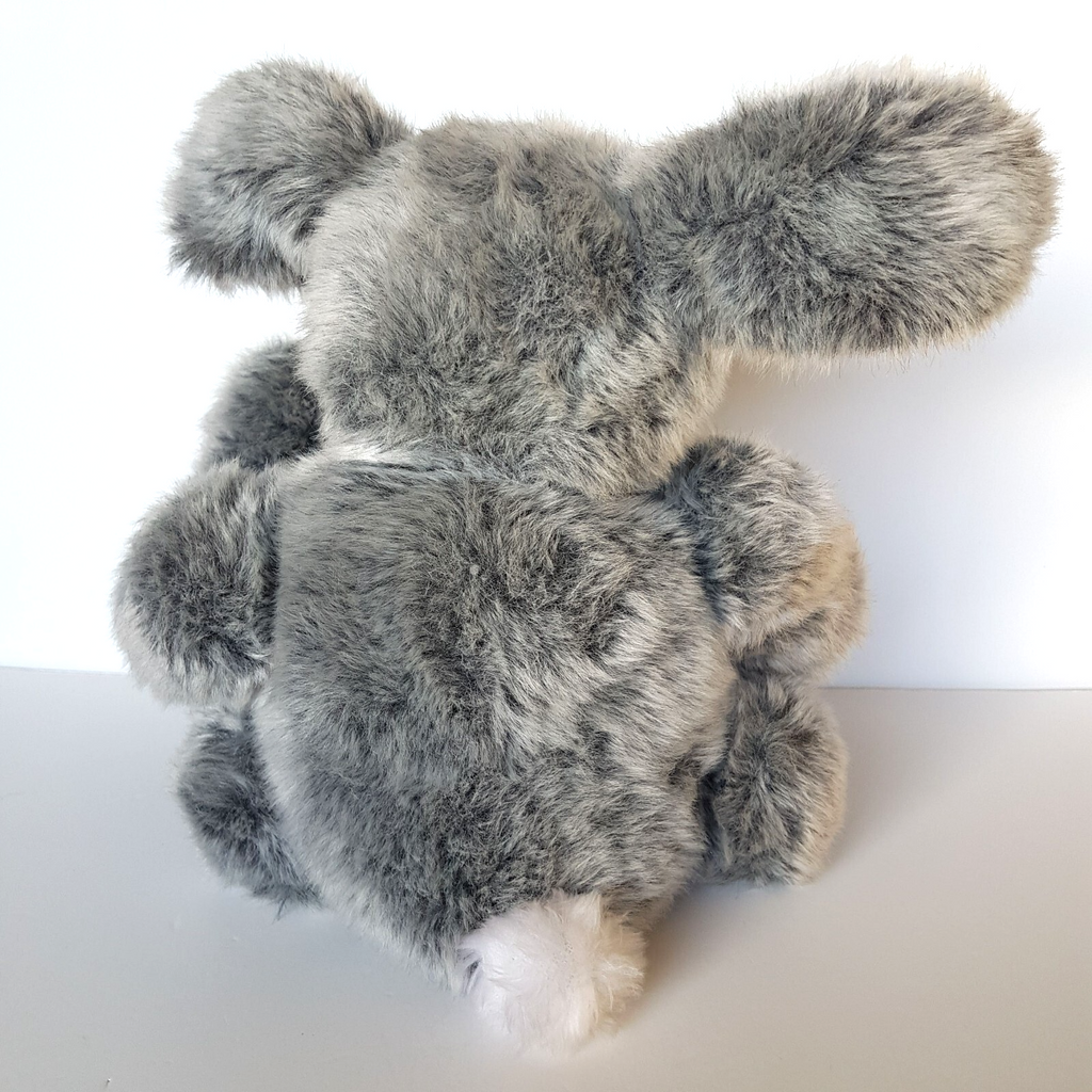 Jointed HANDMADE GREY BUNNY RABBIT 34cm Plush Weighted Stuffed Animal Soft Toy10