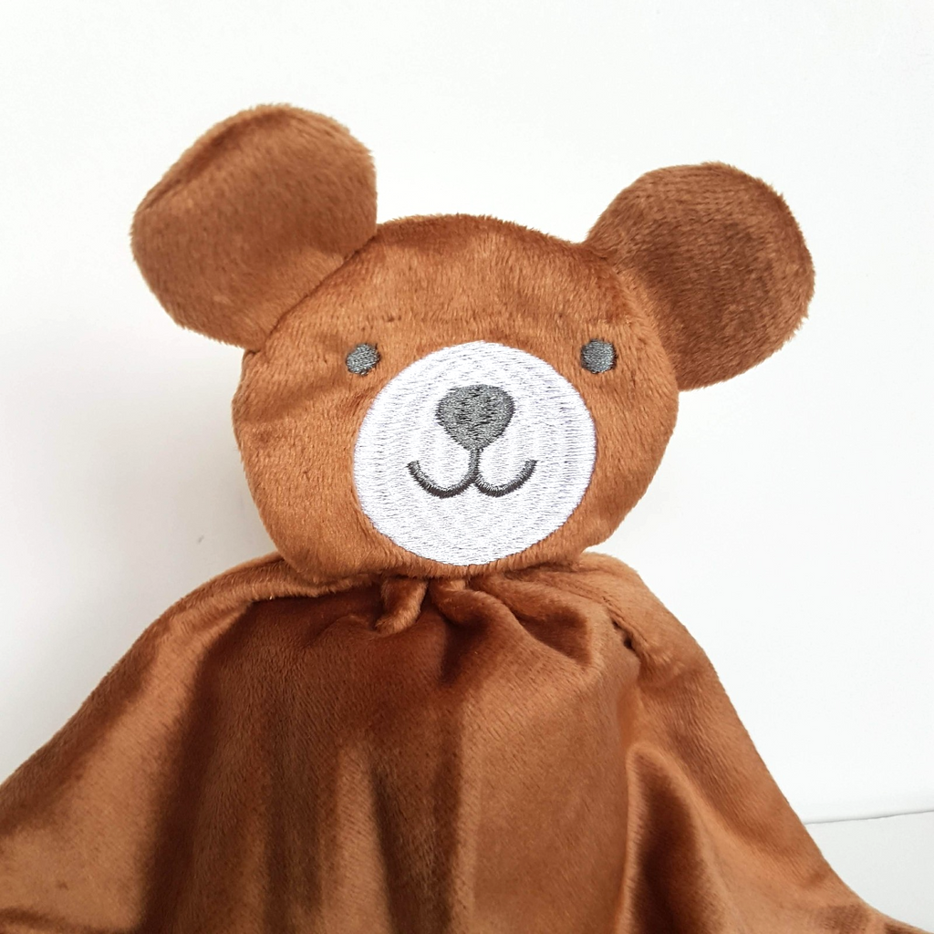 Dymples BROWN BEAR Baby Lovey Plush Security Blanket Comforter Sleep Soft Toy1