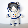 Ikea AFTONSPARV CAT Astronaut Space Removable Suit Plush Stuffed Animal Soft Toy0
