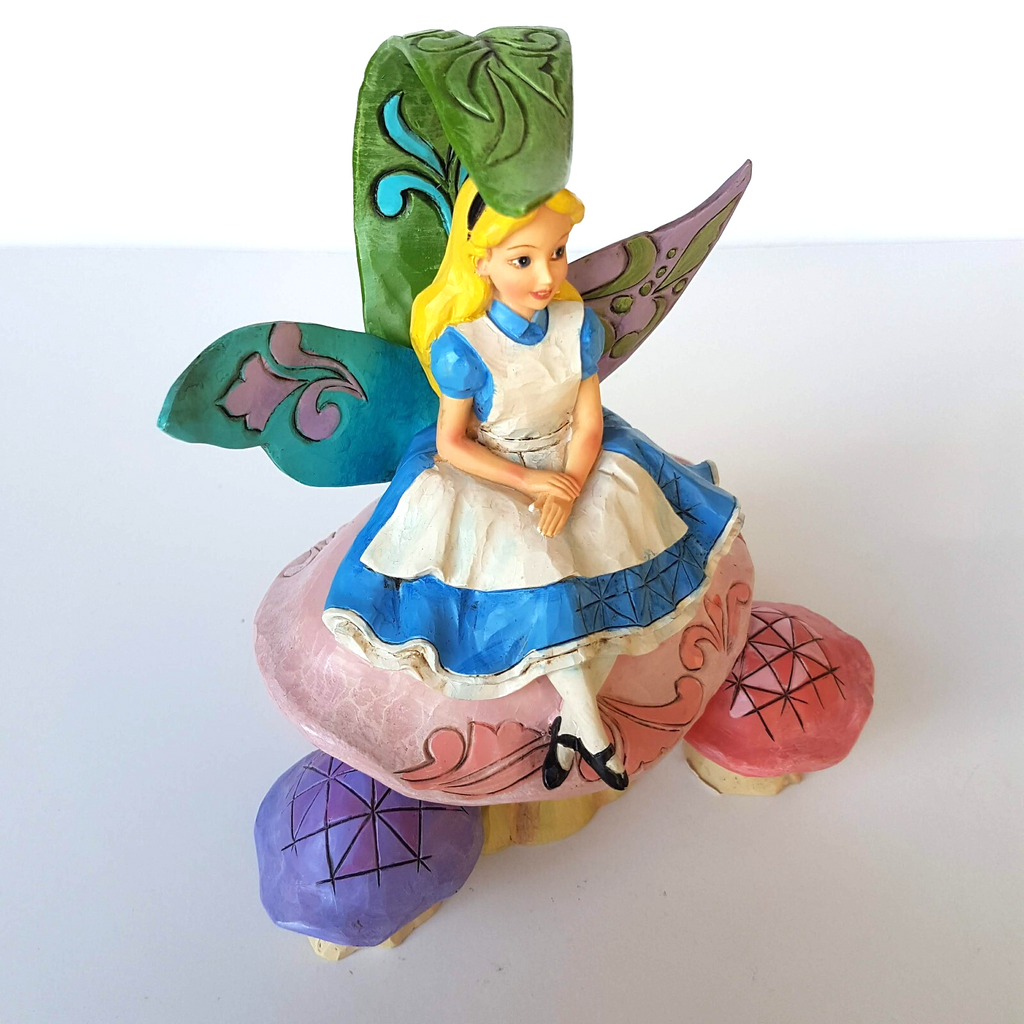 JIM SHORE Alice in Wonderland Changed So Much Statue Fairy Tale Disney Figurine3