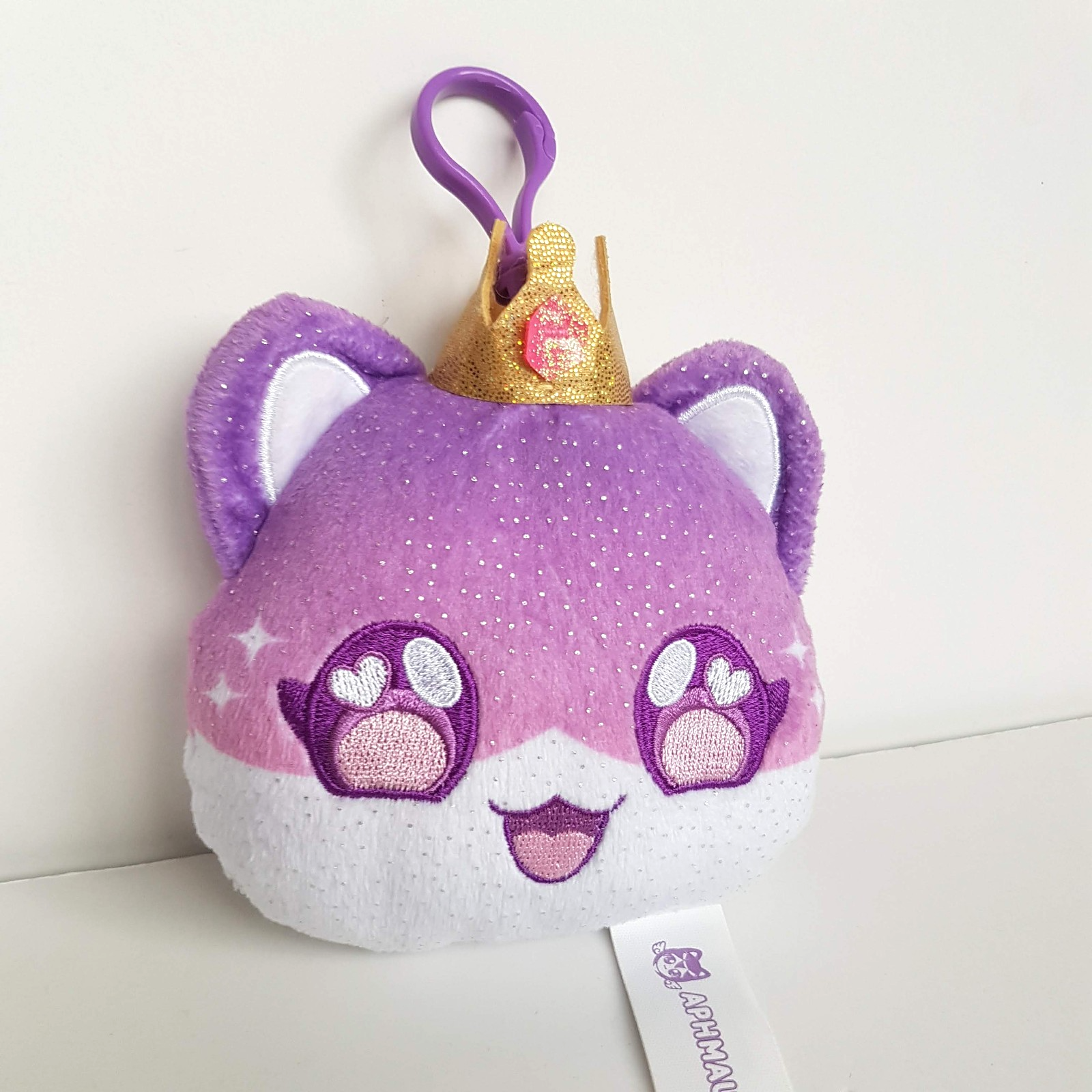 Aphmau PRINCESS CAT KEY RING Meemeows Key Chain Clip On Plush Soft Toy Kitten2