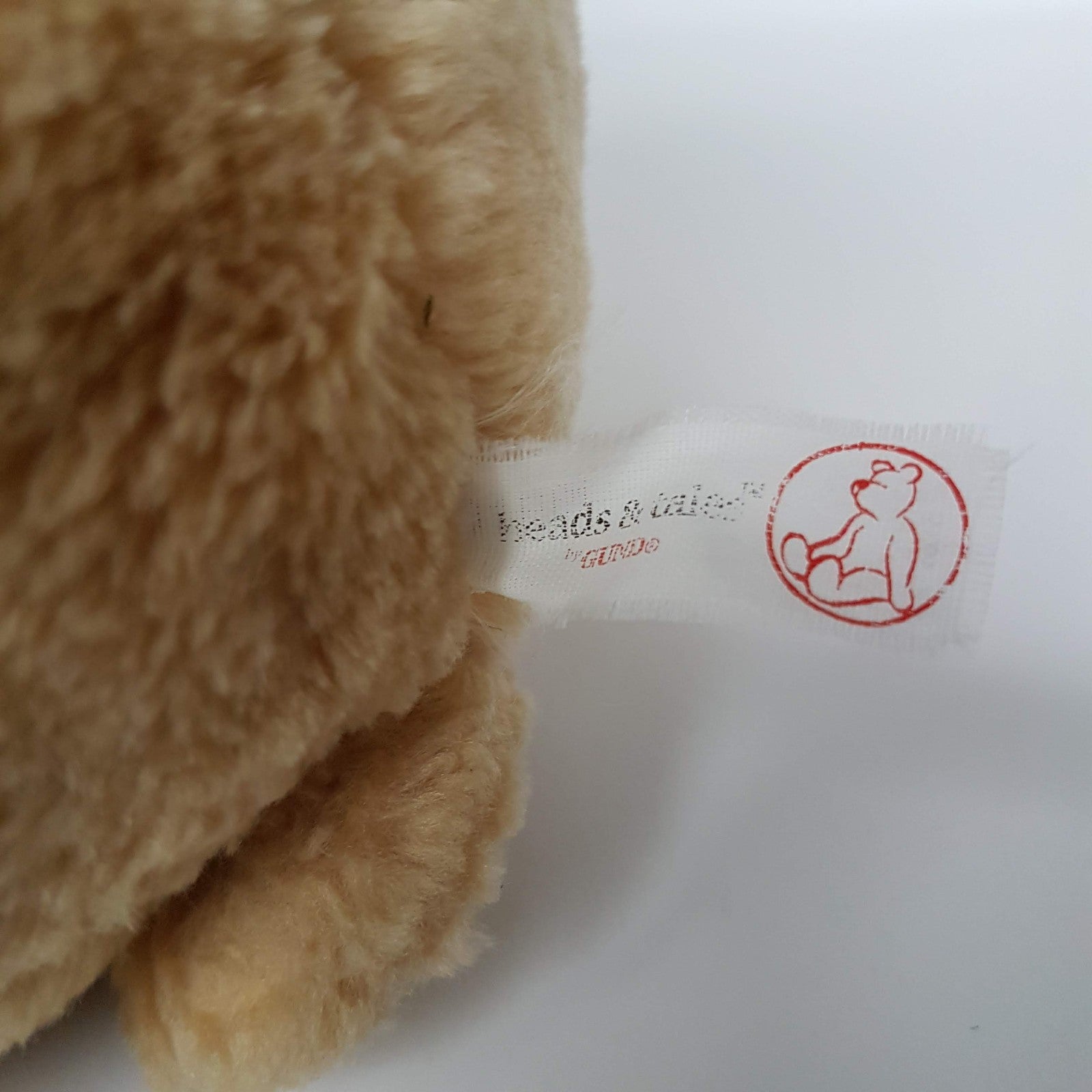 Gund Heads & Tales TEDDY BEAR Honey Plush Soft Toy 30cm Vintage Stuffed Animal4