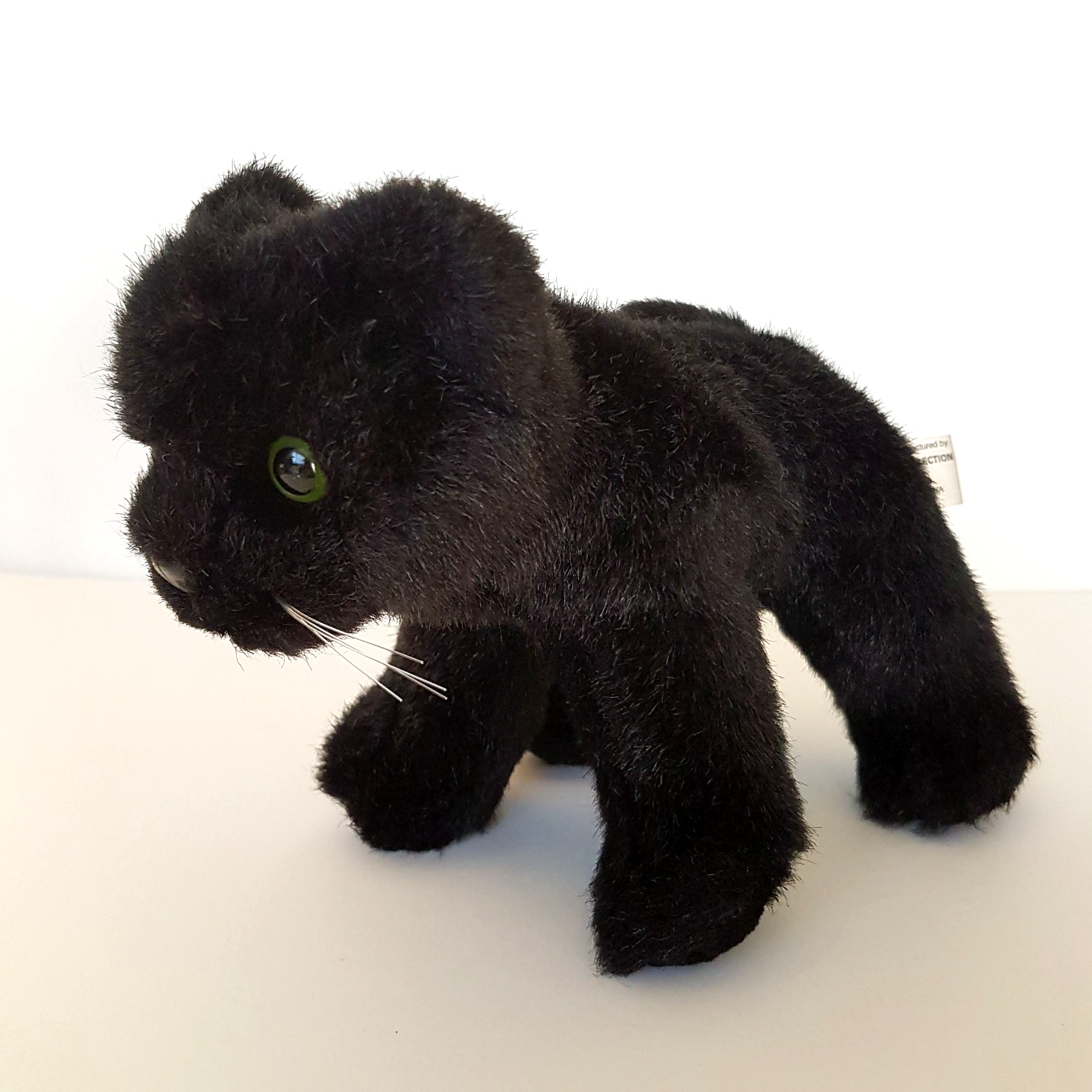 Leosco BLACK PANTHER Wild Cat Plush 15cm Stuffed Animal Korimco Jungle Soft Toy1