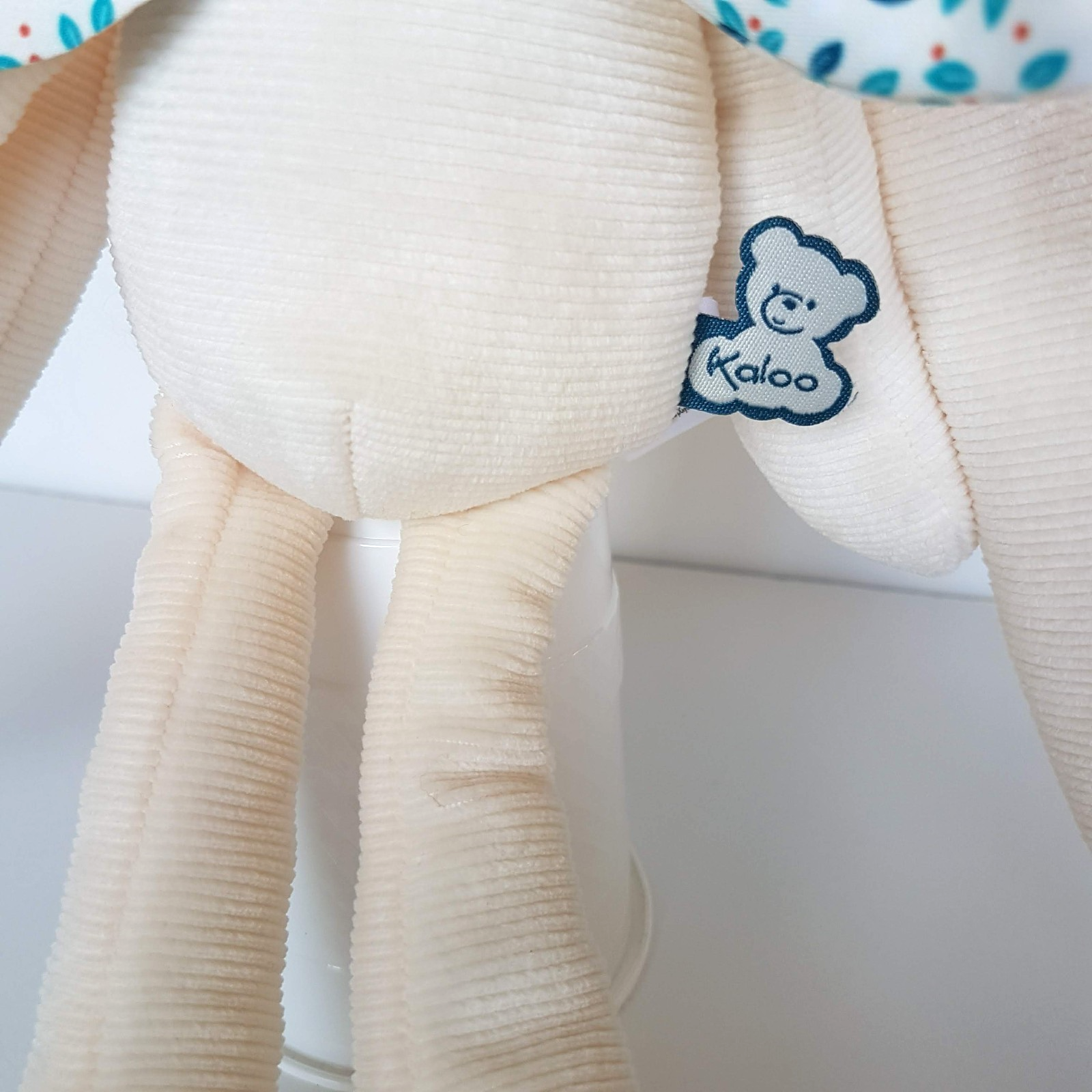 KALOO Baby BUNNY RABBIT Plush 31cm Stuffed Animal Soft Toy Corduroy Cream Floppy4