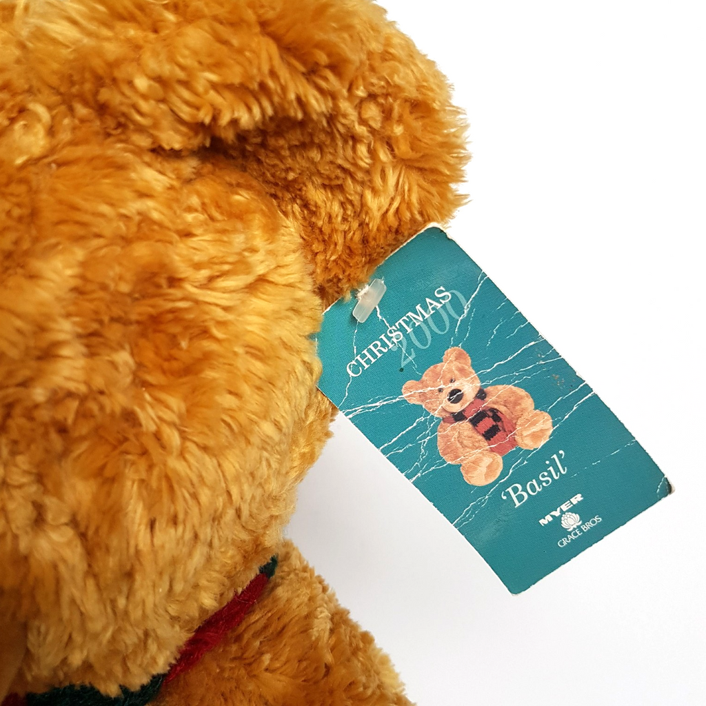 Myer Grace Brothers CHRISTMAS BEAR Plush Teddy Bear 35cm VINTAGE Stuffed Animal8