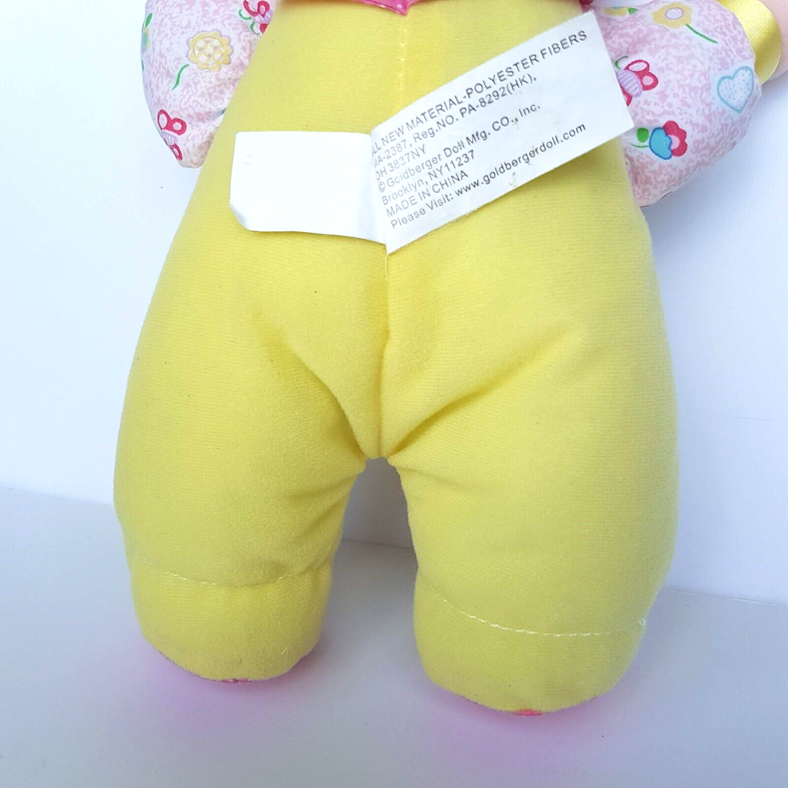 Goldberger LOVE BUG Doll 11” Pastel Baby Vinyl Face Cuddle Lovey Sleep Kids Toy12