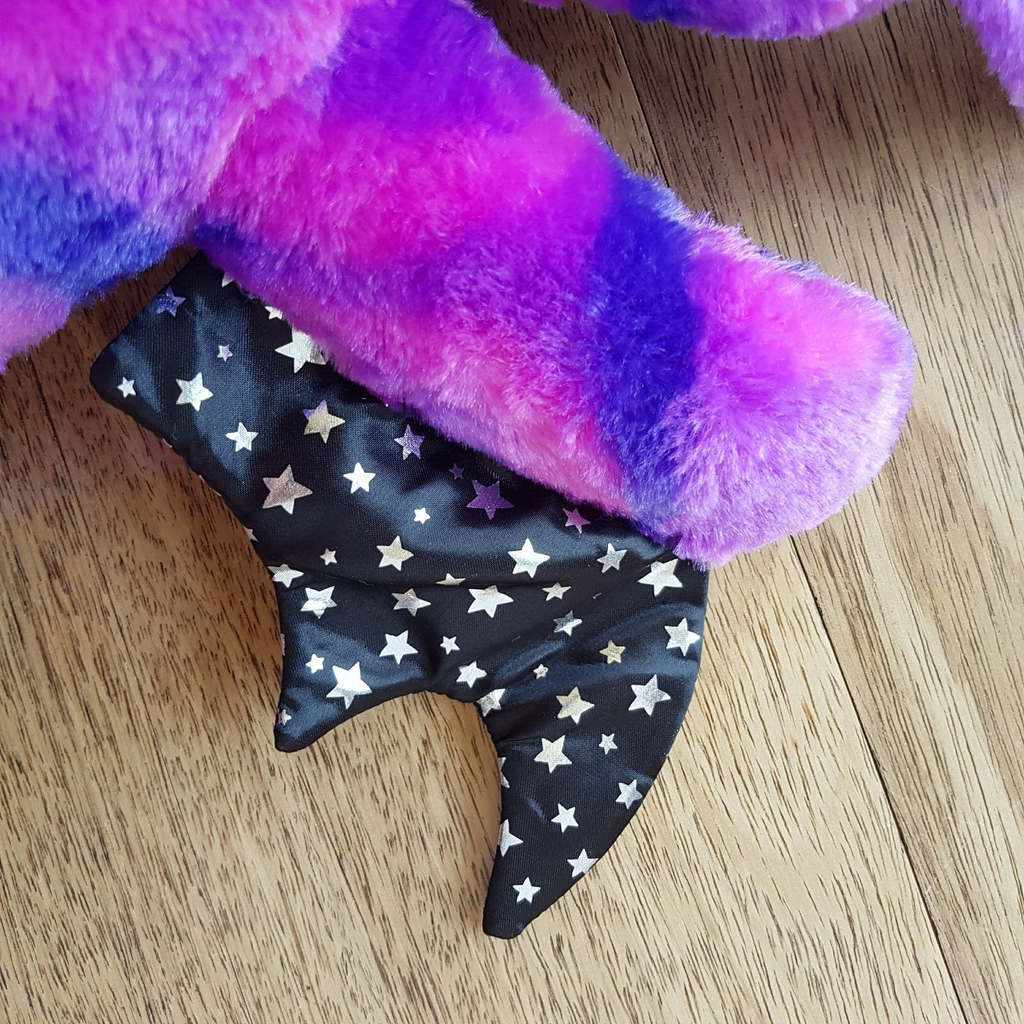 Build A Bear VAMPIRE BAT Plush STARRY NIGHT Purple Blue Stars Stuffed Animal Toy13