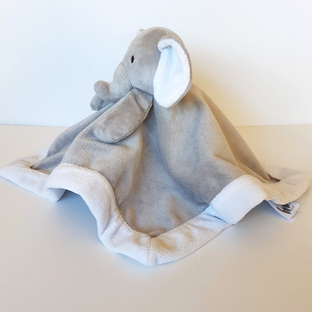 Little Haven GREY ELEPHANT Lovey Security Blanket Comforter Plush Soft Toy Sleep4