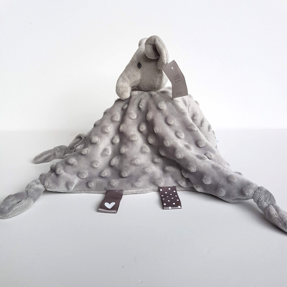 Kaiser Baby GREY ELEPHANT Lovey Plush Security Blanket Comforter Sleep Soft Toy4