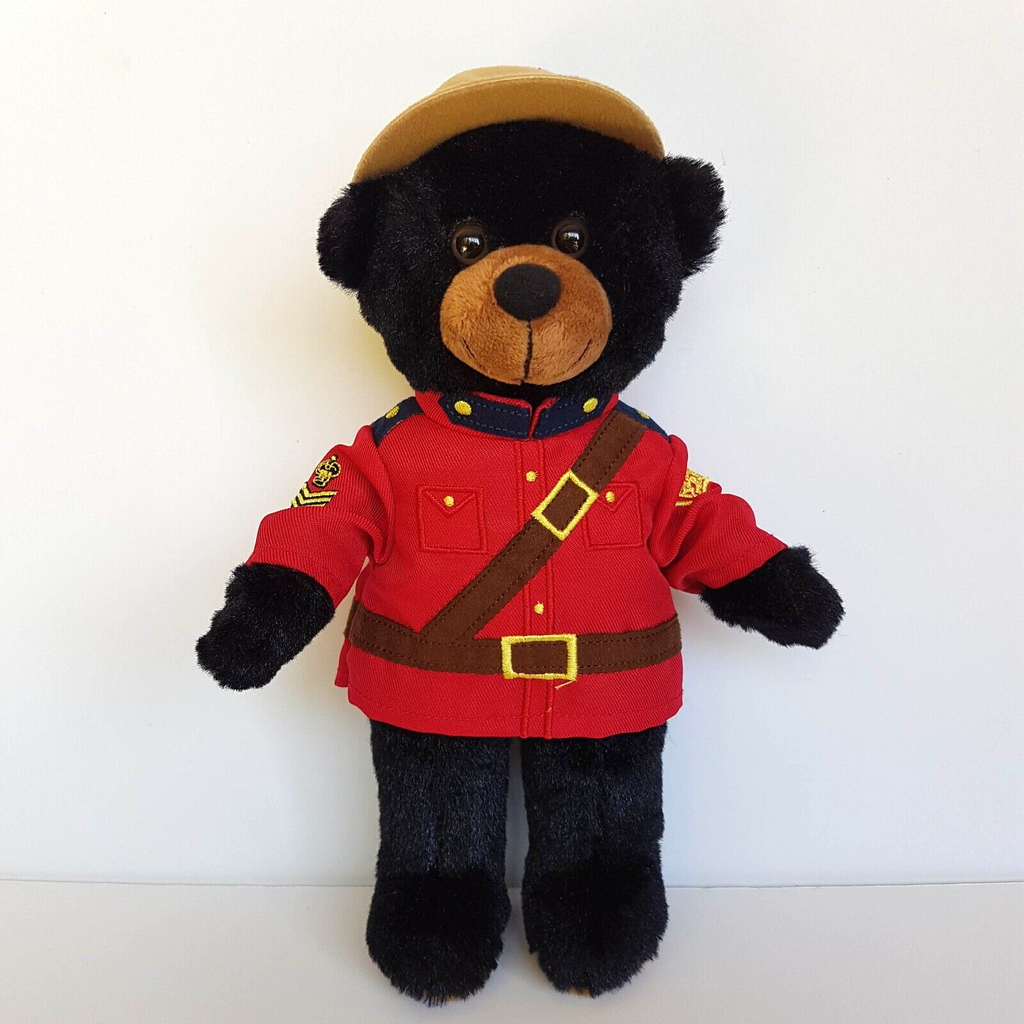 Royal Canada Mounted Police TEDDY BEAR Plush Uniform Stuffed Animal Soft Toy0